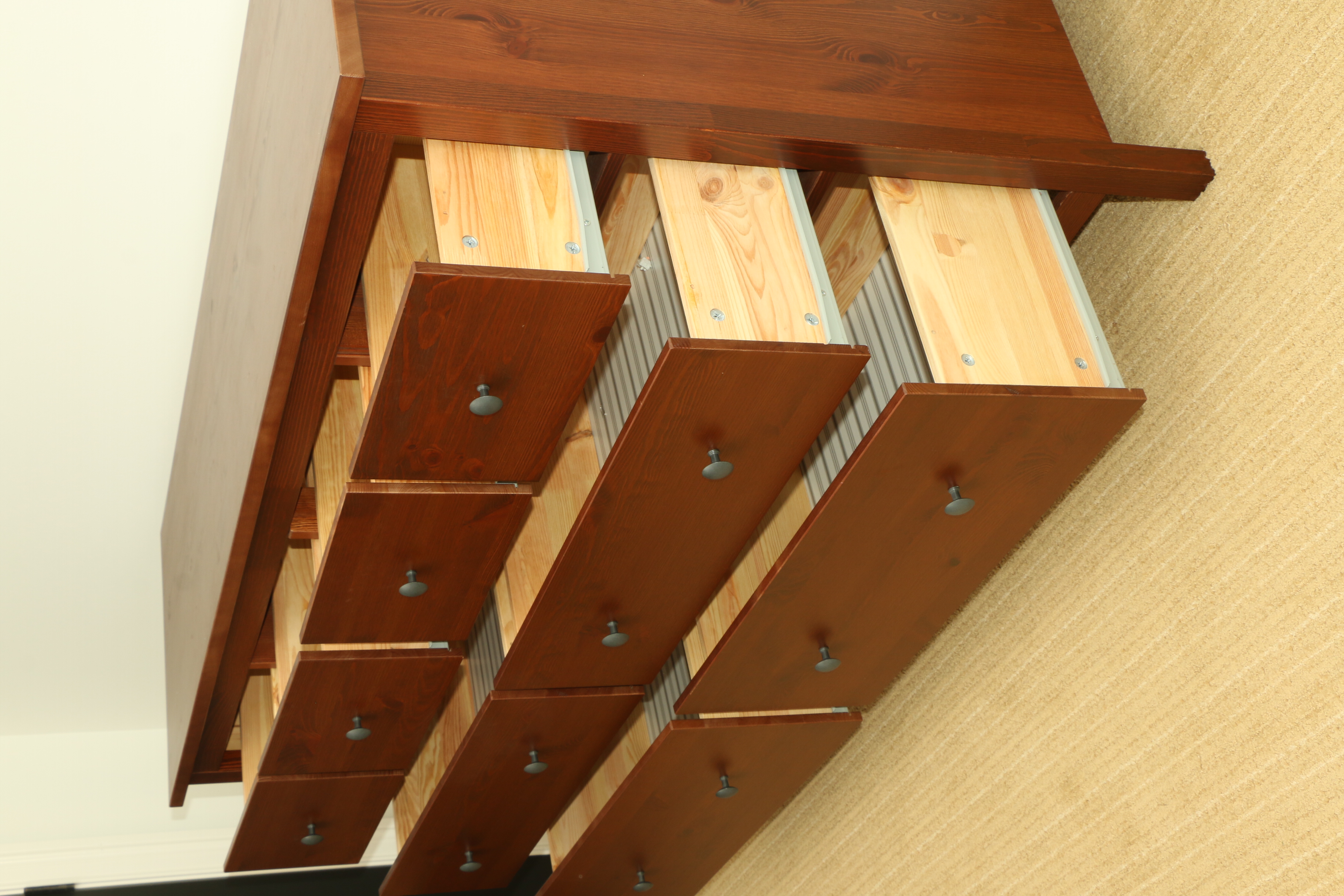 IKEA "Hemnes" Queen Size Pine Bed Frame and Dresser