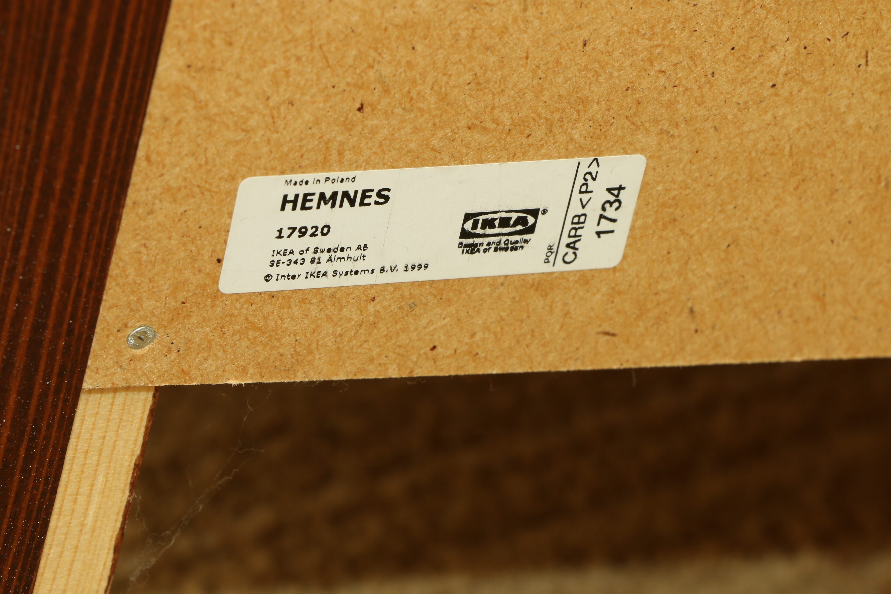 IKEA "Hemnes" Queen Size Pine Bed Frame and Dresser