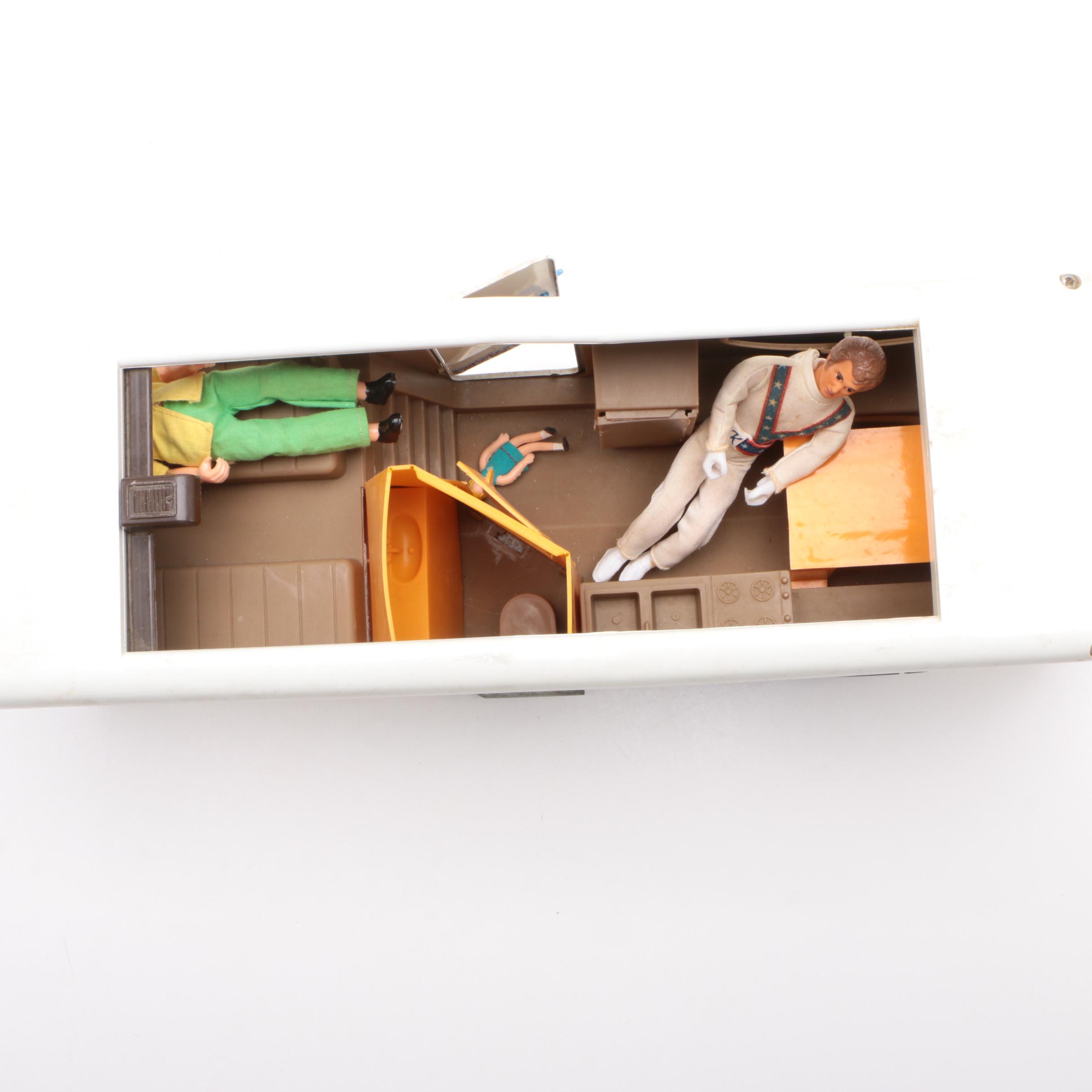 Tonka "Fifth Wheeler" Truck with RV Camping Trailer, circa 1970