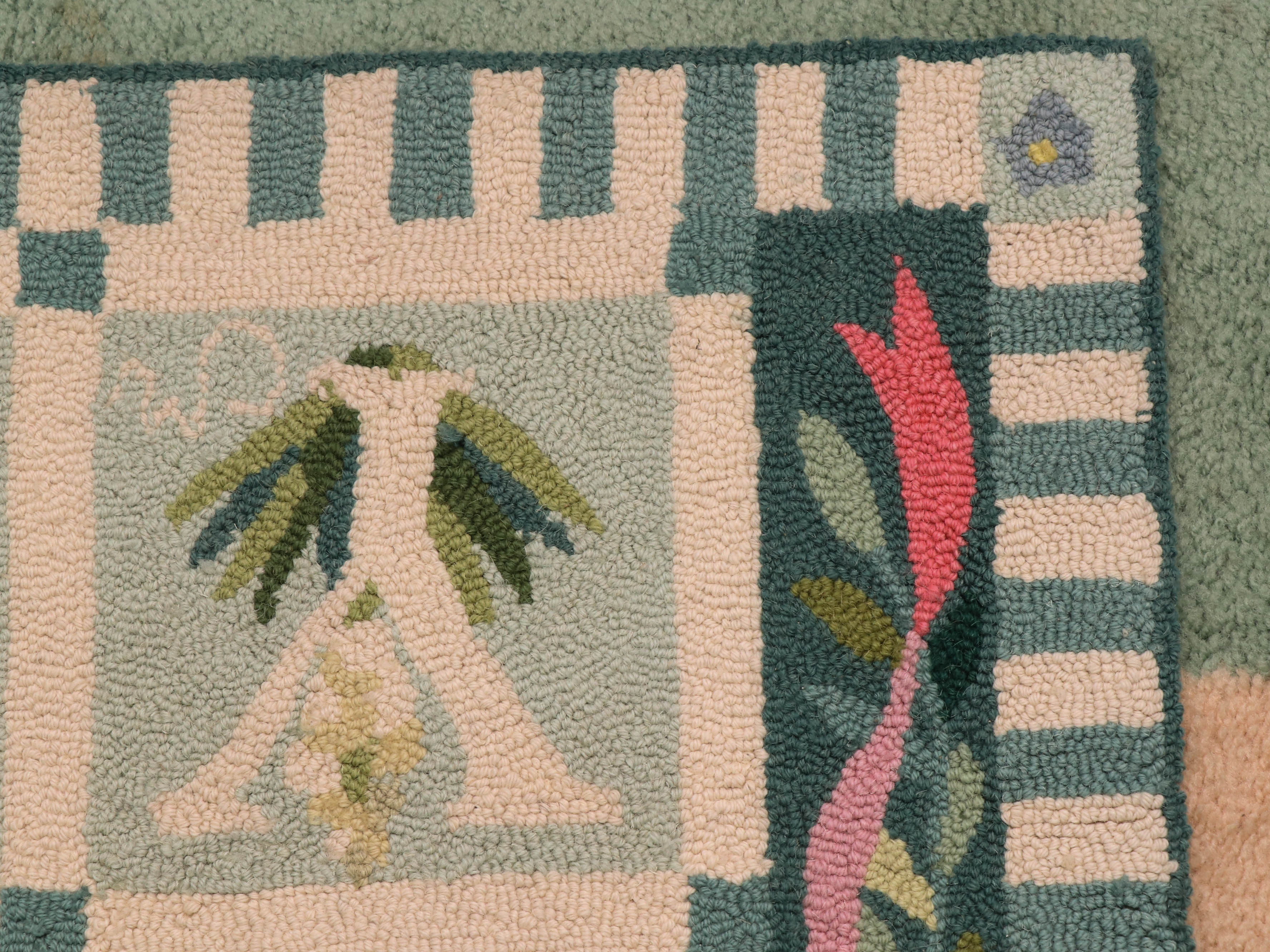 2'5 x 9'10 Hand-Hooked Claire Murray "Alphabet Garden" Wool Runner