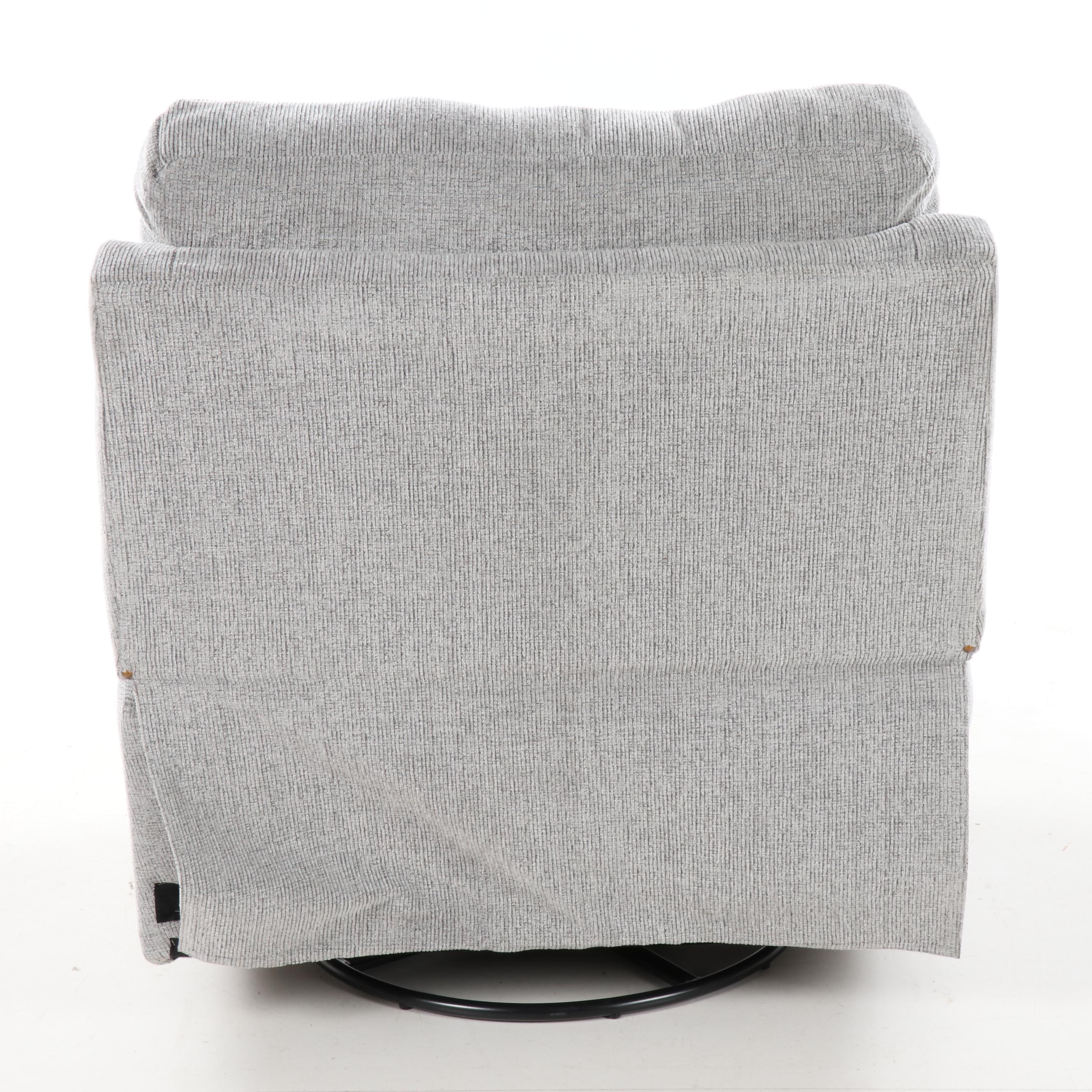 Broyhill Claremont Upholstered Swivel Reclining Arm Chair, Contemporary