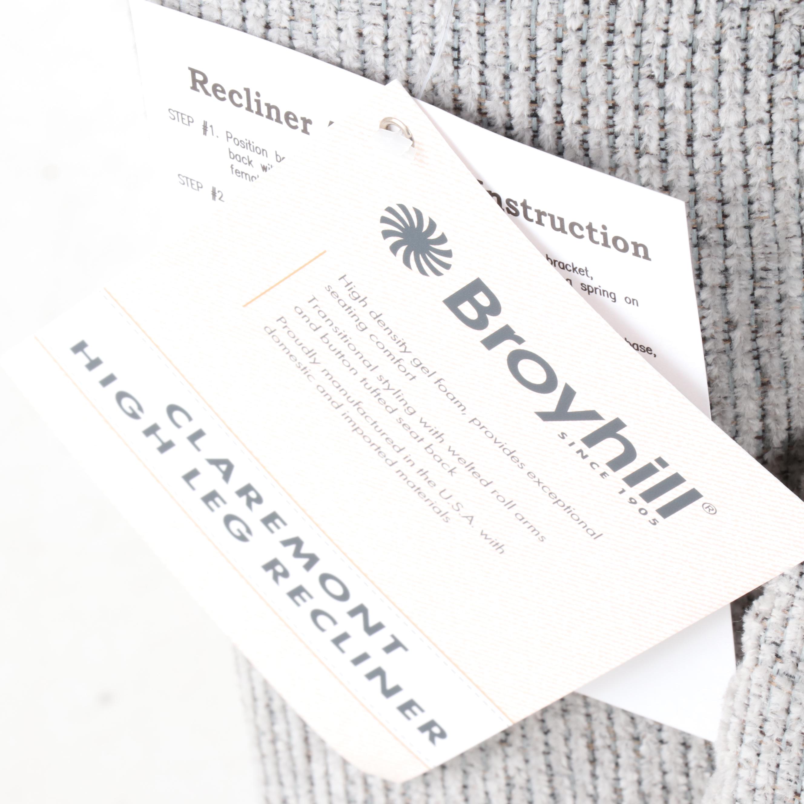 Broyhill Claremont Upholstered Swivel Reclining Arm Chair, Contemporary