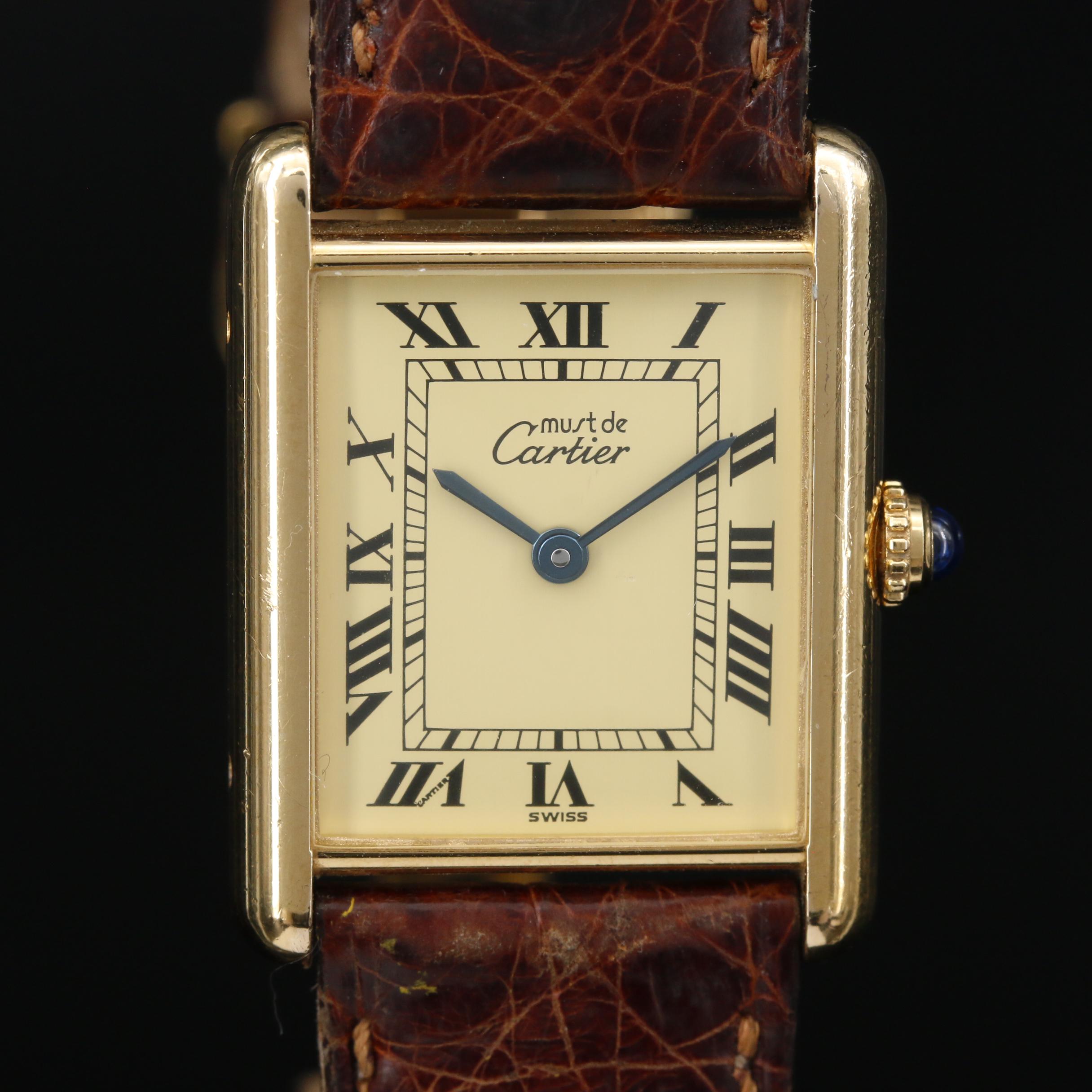 Cartier Must de Cartier Tank Vermeil Quartz Watch