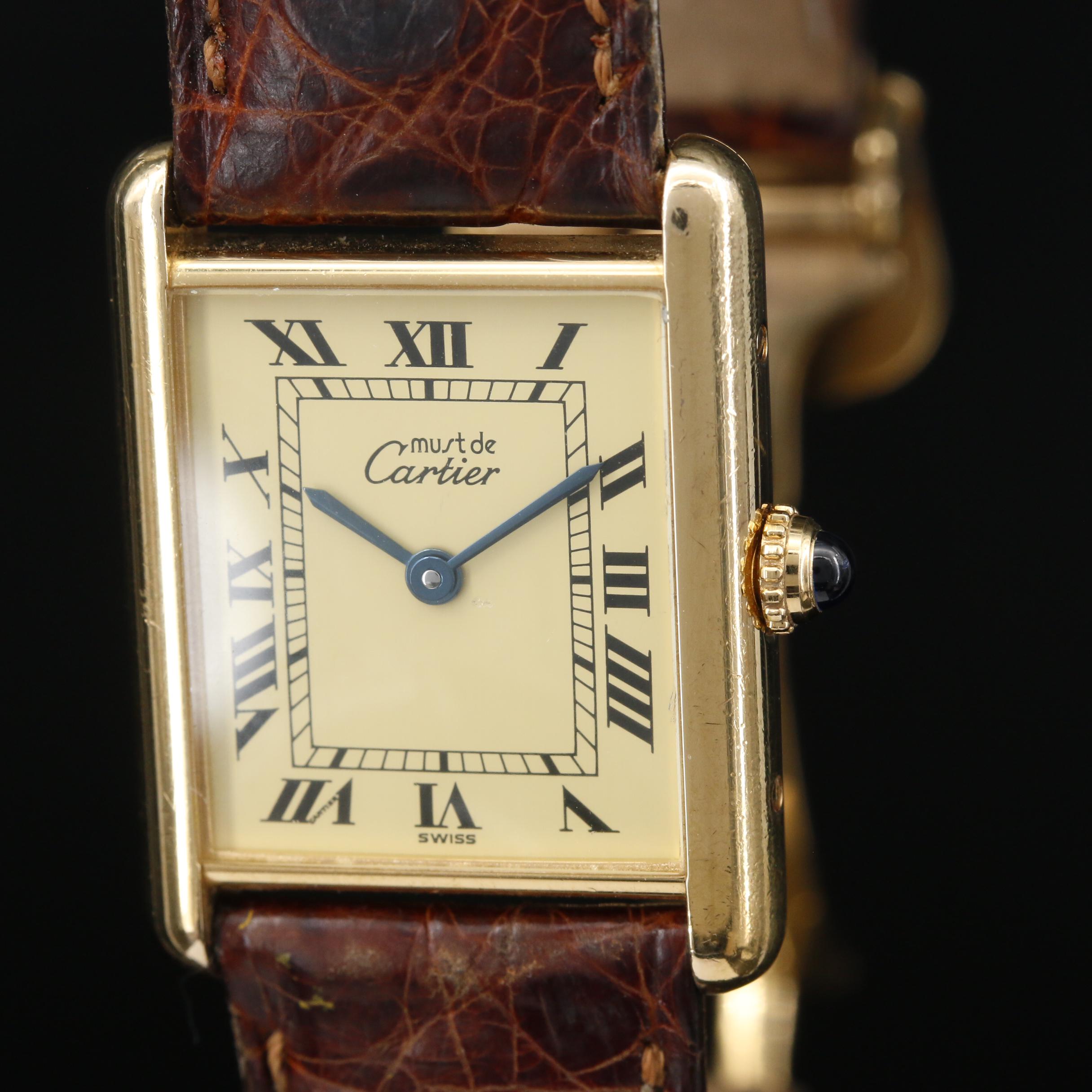 Cartier Must de Cartier Tank Vermeil Quartz Watch
