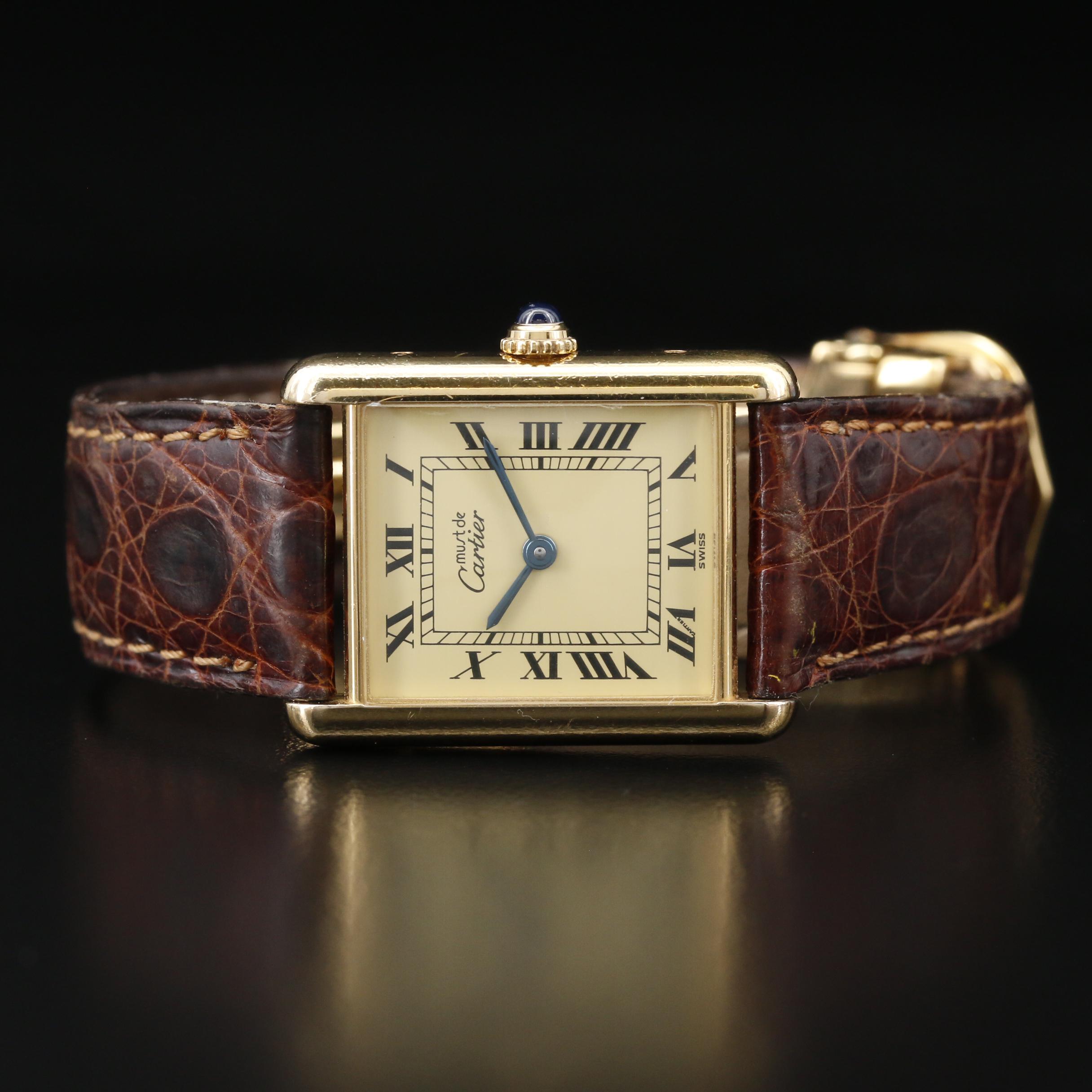 Cartier Must de Cartier Tank Vermeil Quartz Watch