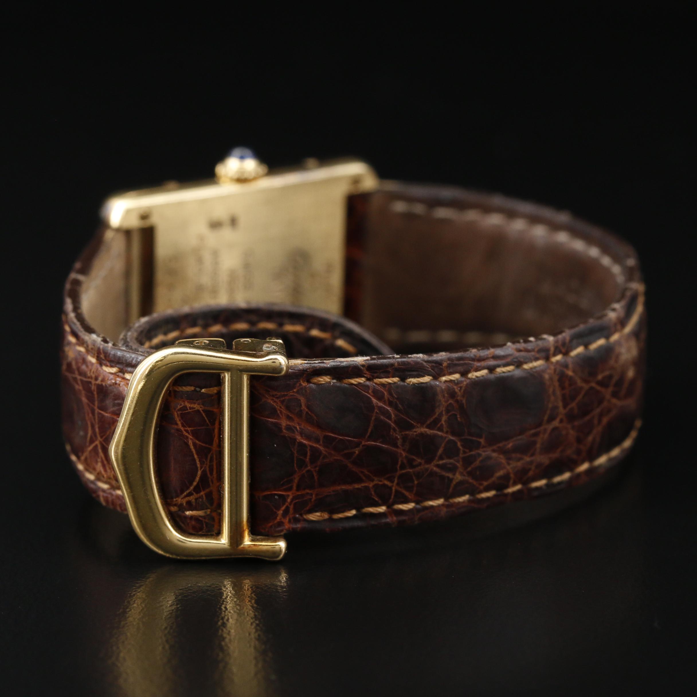 Cartier Must de Cartier Tank Vermeil Quartz Watch