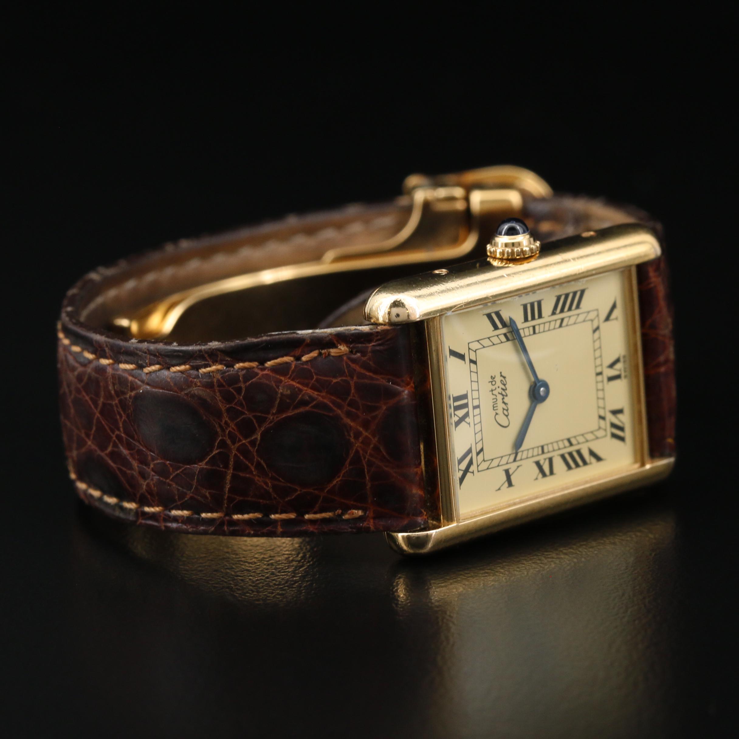 Cartier Must de Cartier Tank Vermeil Quartz Watch