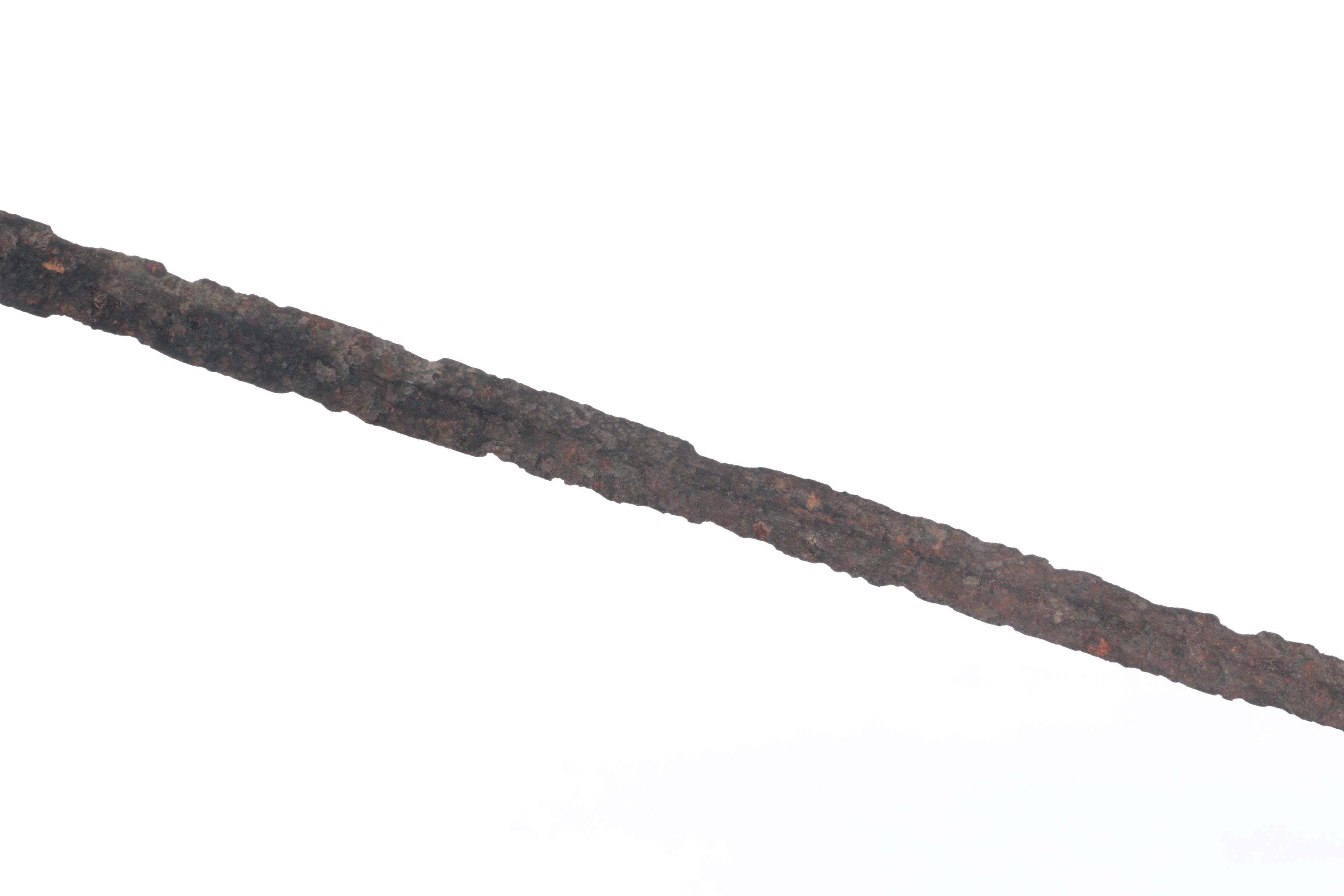 Hand-Forged Axe Head, Leather and Sword Scabbards with Iron Throwing Spear