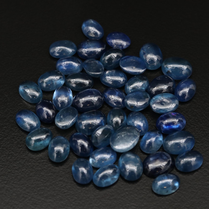 Loose 62.10 CTW Oval Sapphire Cabochons