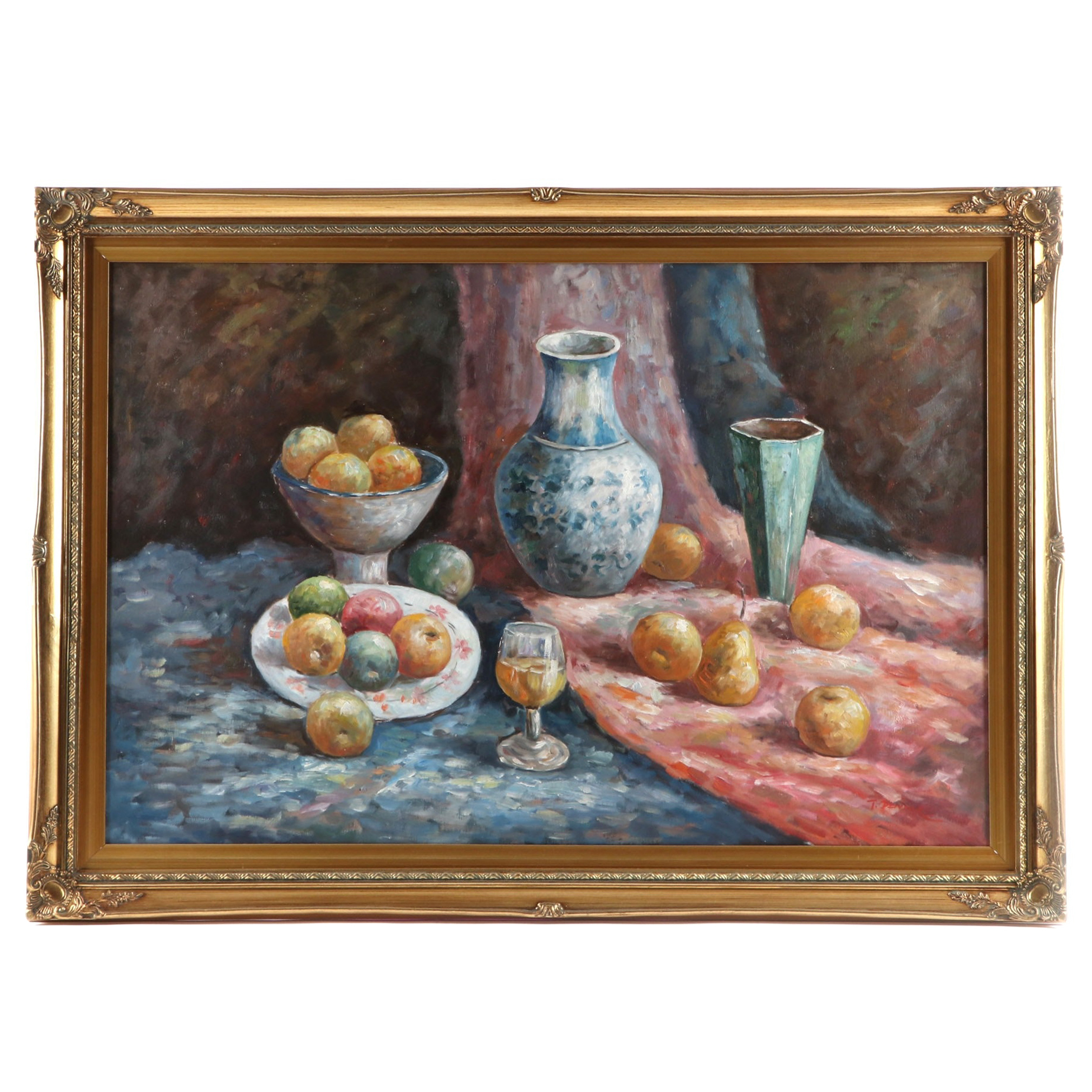 T. Denver Still Life Oil Painting