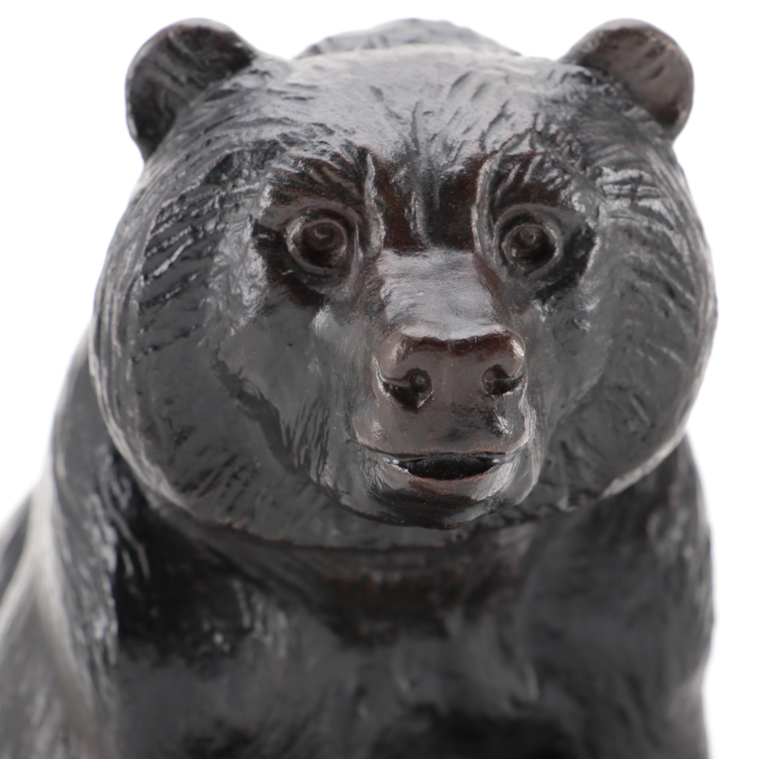 Joseph Boulton Bronze Sculpture of Bear and Cubs