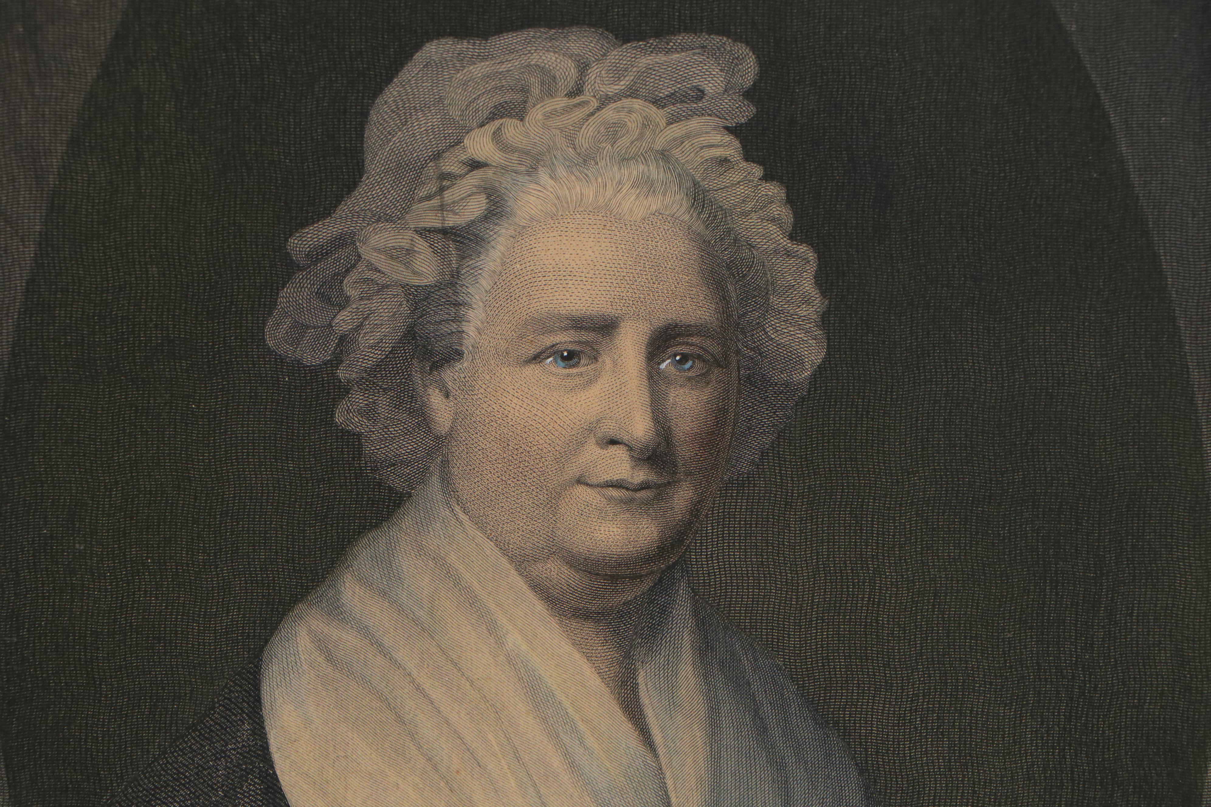 H.B. Hall & Sons Engravings of George & Martha Washington