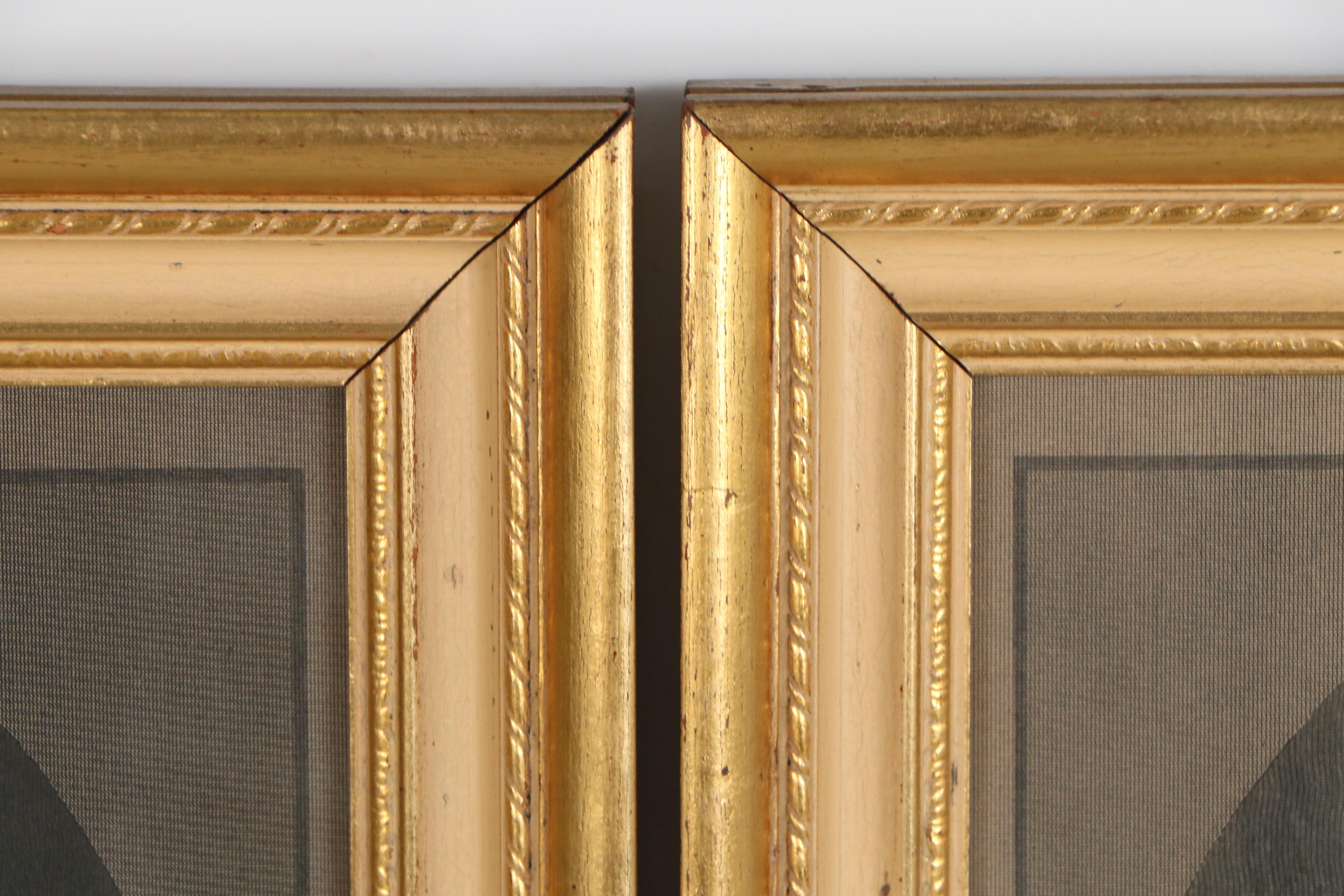 H.B. Hall & Sons Engravings of George & Martha Washington