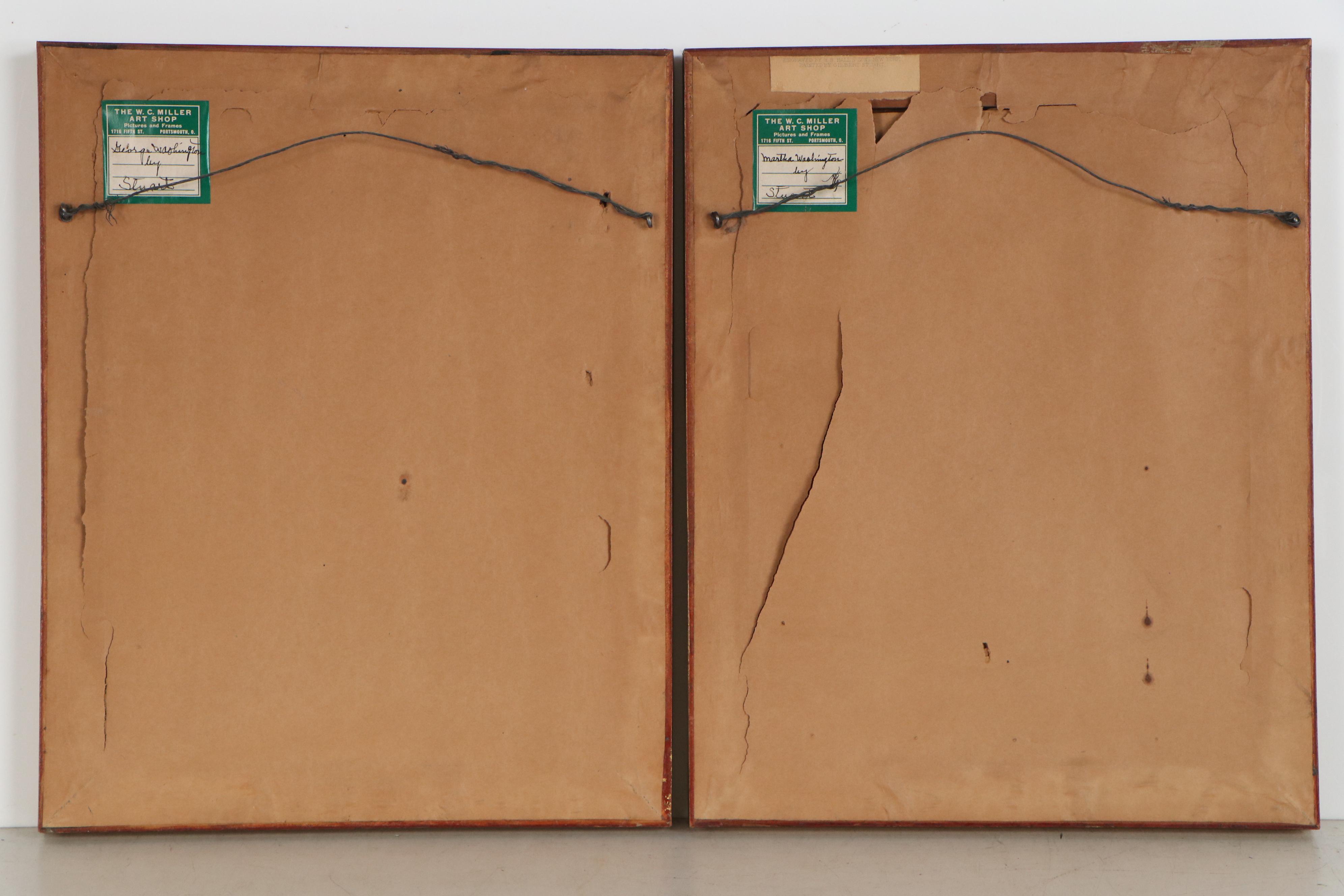 H.B. Hall & Sons Engravings of George & Martha Washington