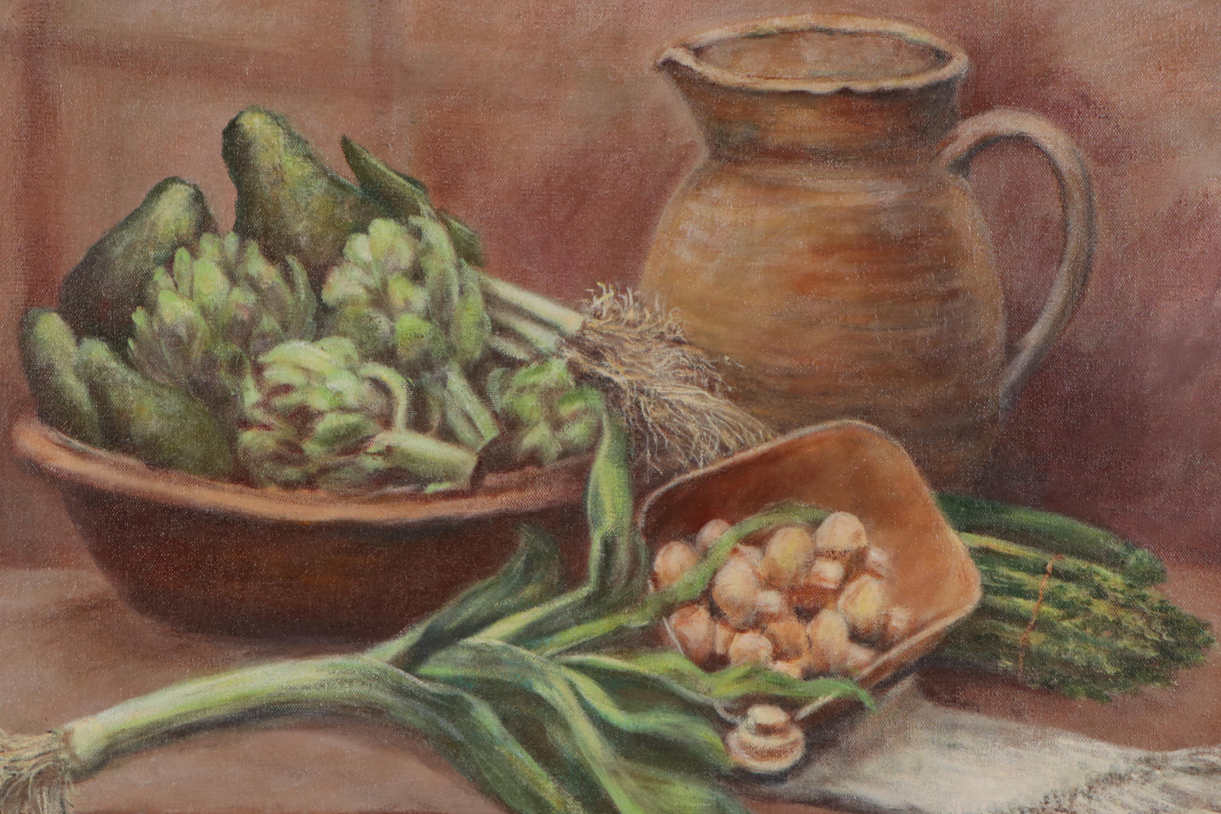 Mary H. Stoecker Still Life Oil Painting, 20th Century