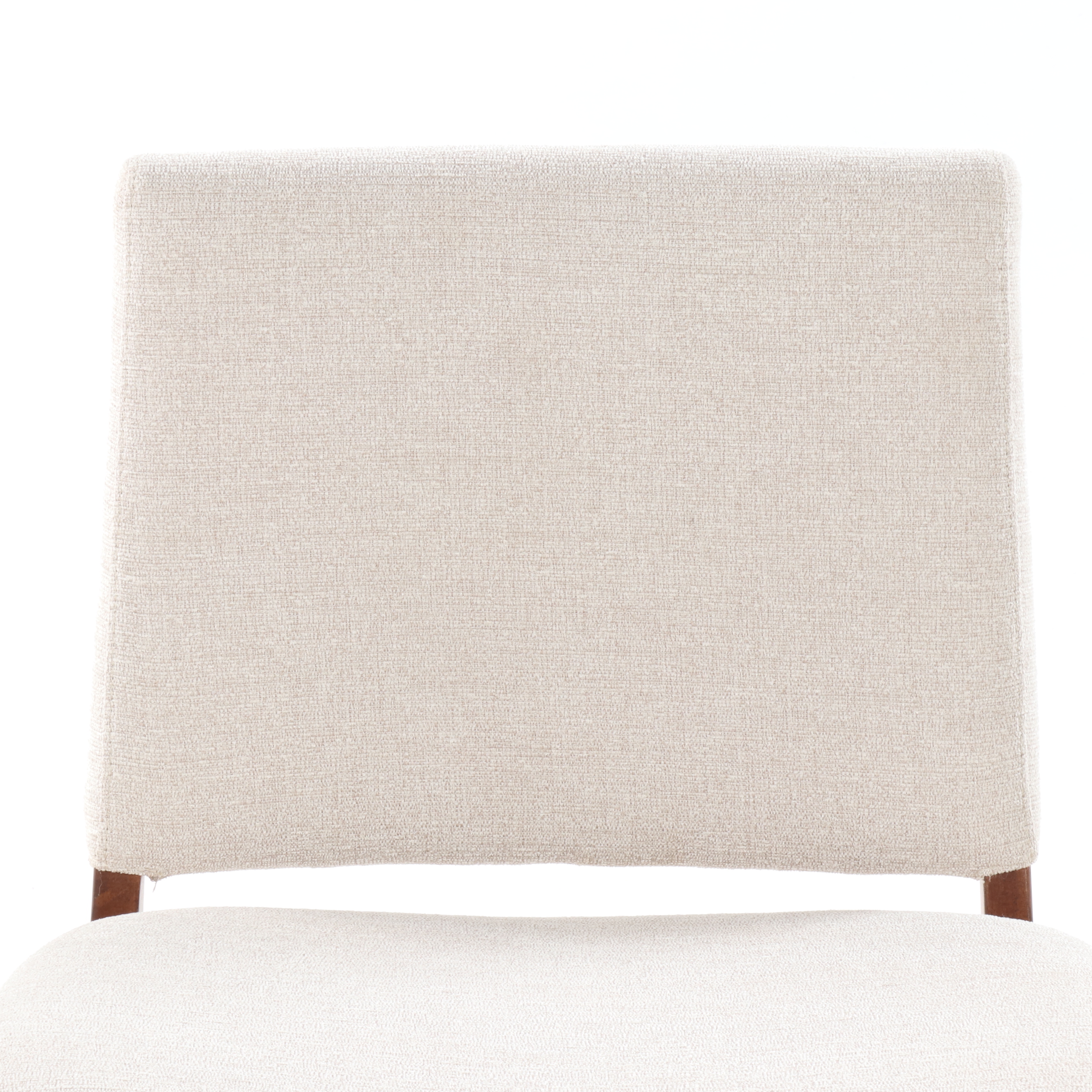 Article's "Nosh" Mid Century Modern Walnut Upholstered Dining Chairs