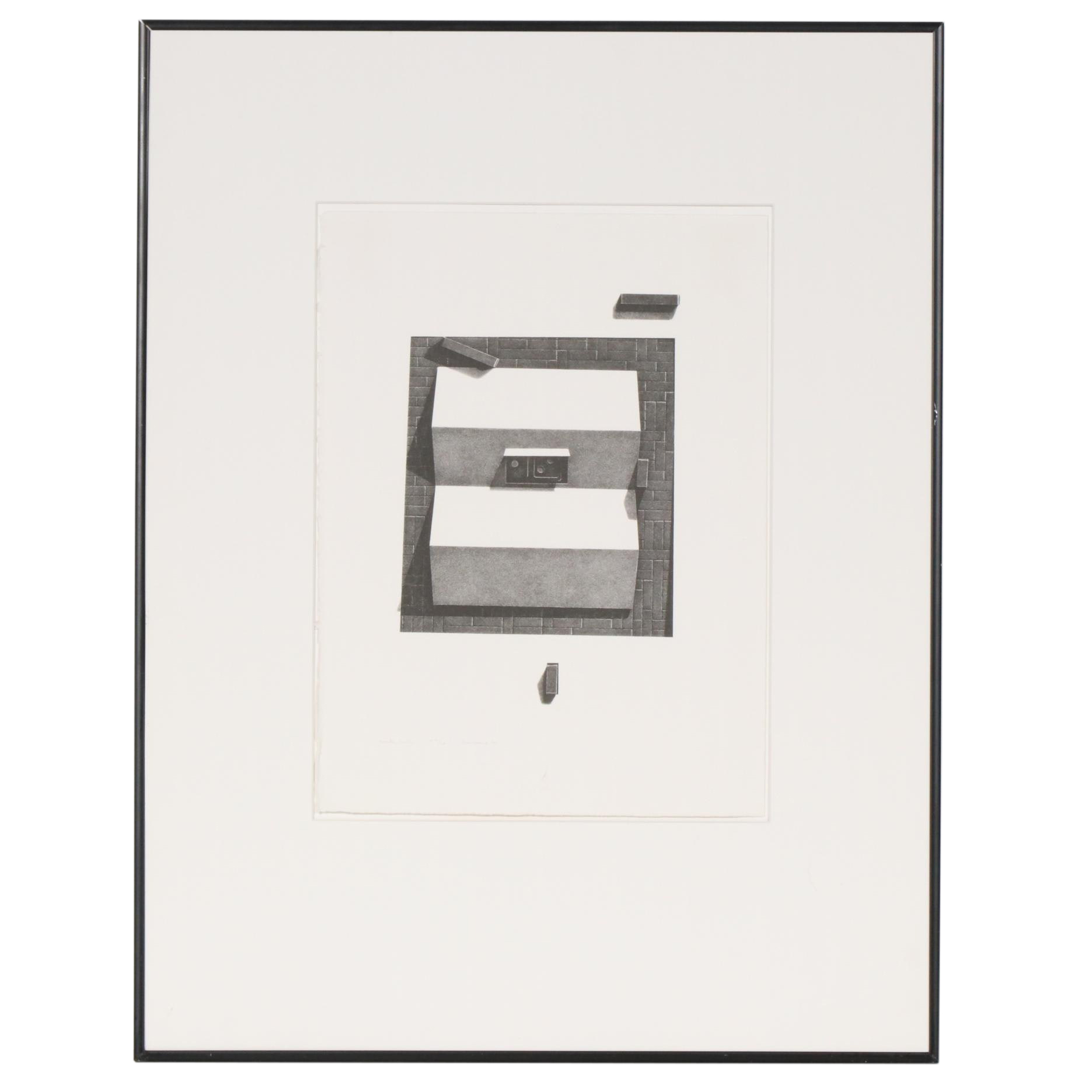 Charles Massey Jr. "Secrets" Series Lithograph "Family", 1987