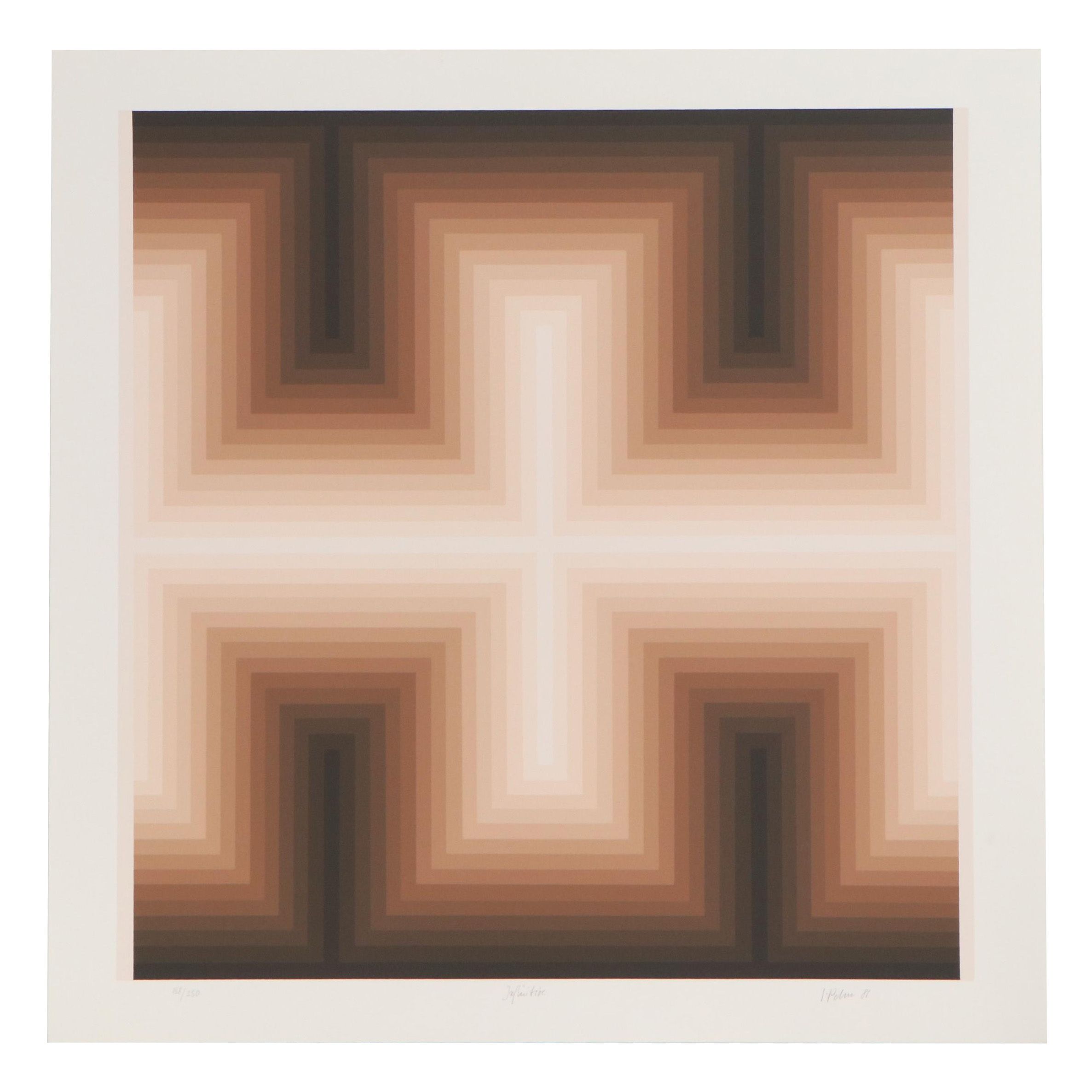 Jurgen Peters Serigraph Print "Infinitive", 1981