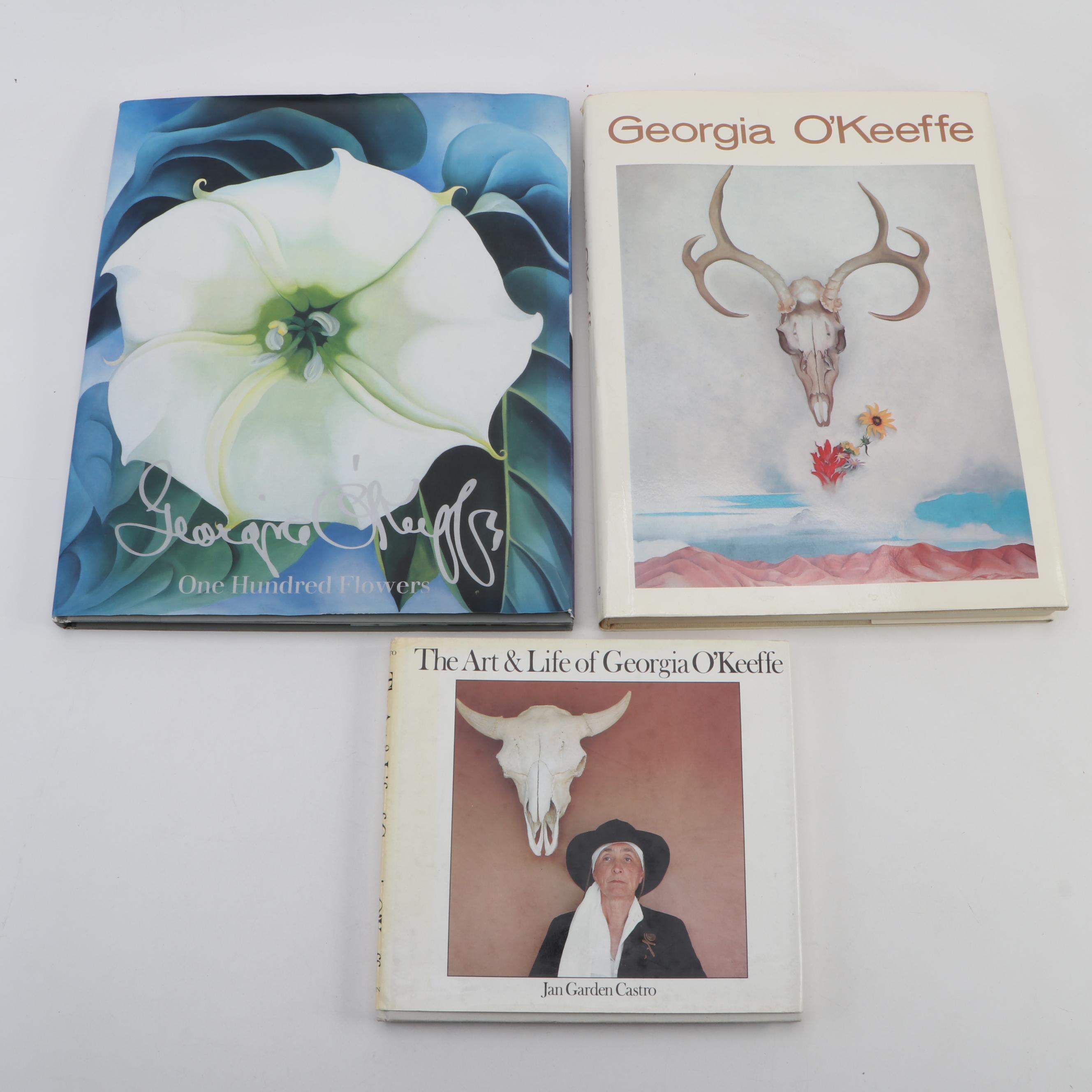 Georgia O'Keeffe Art Books Featuring First Edition "Georgia O'Keeffe"