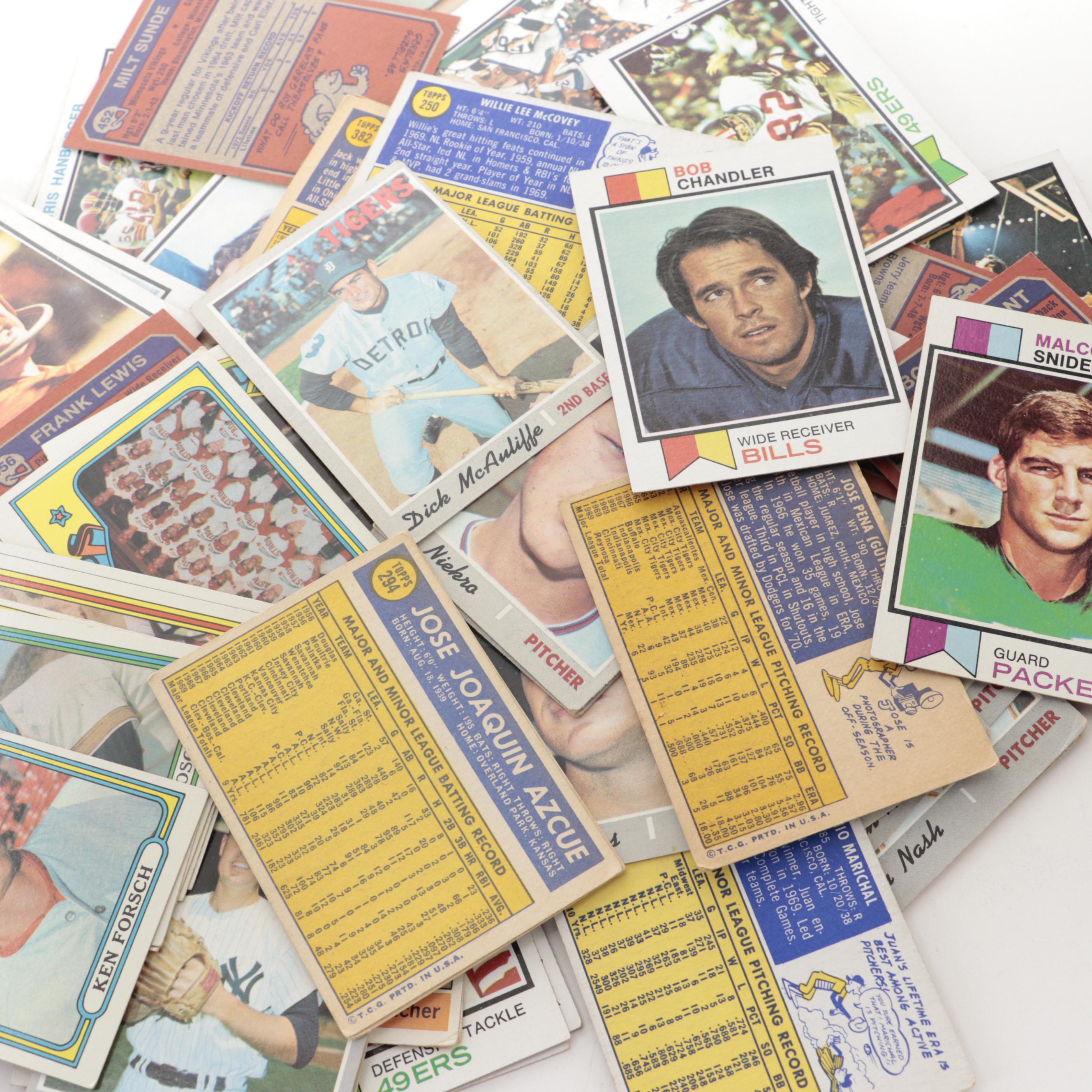 1966-1972 Topps and Fleer Baseball, Basketball, and Football Cards