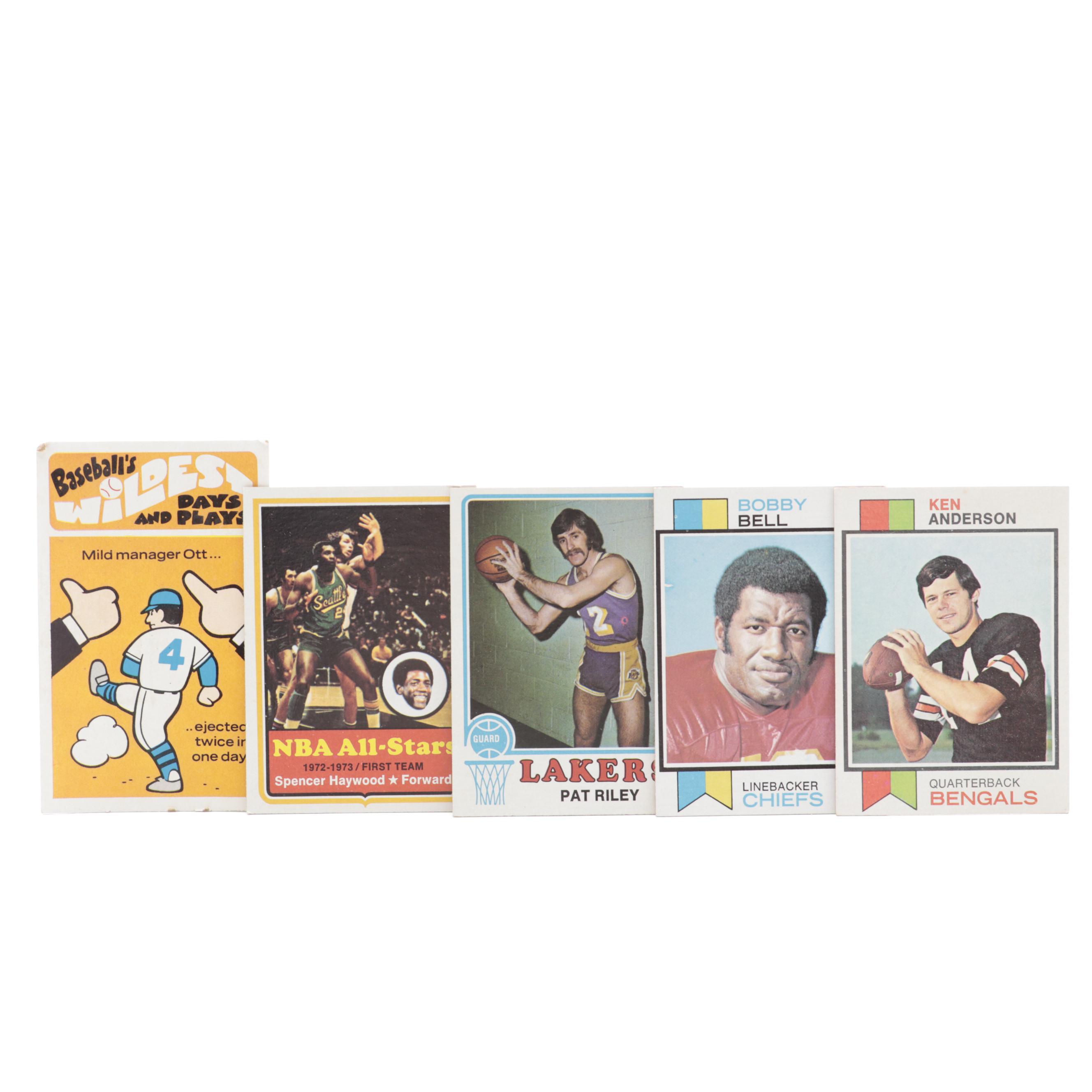 1966-1972 Topps and Fleer Baseball, Basketball, and Football Cards
