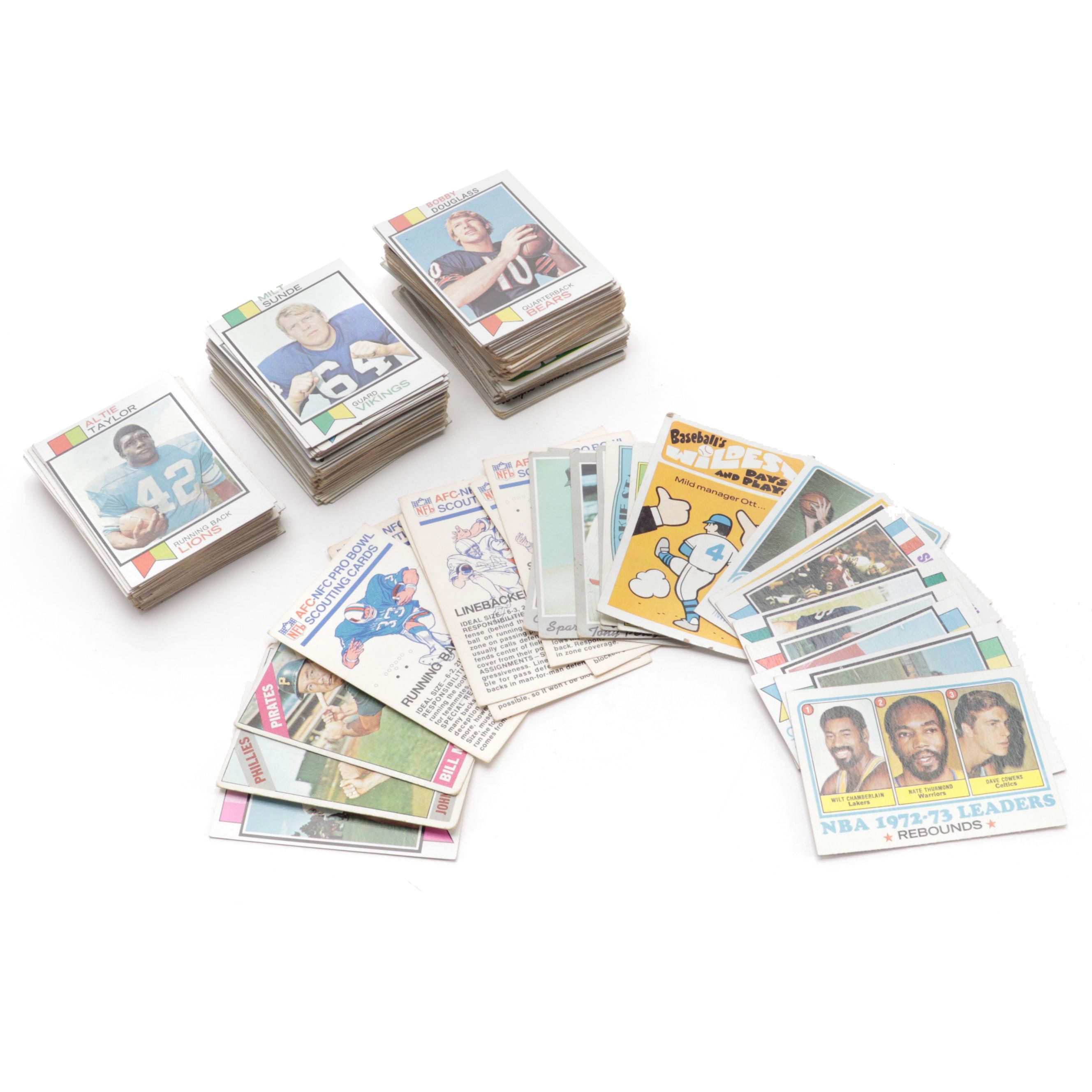 1966-1972 Topps and Fleer Baseball, Basketball, and Football Cards