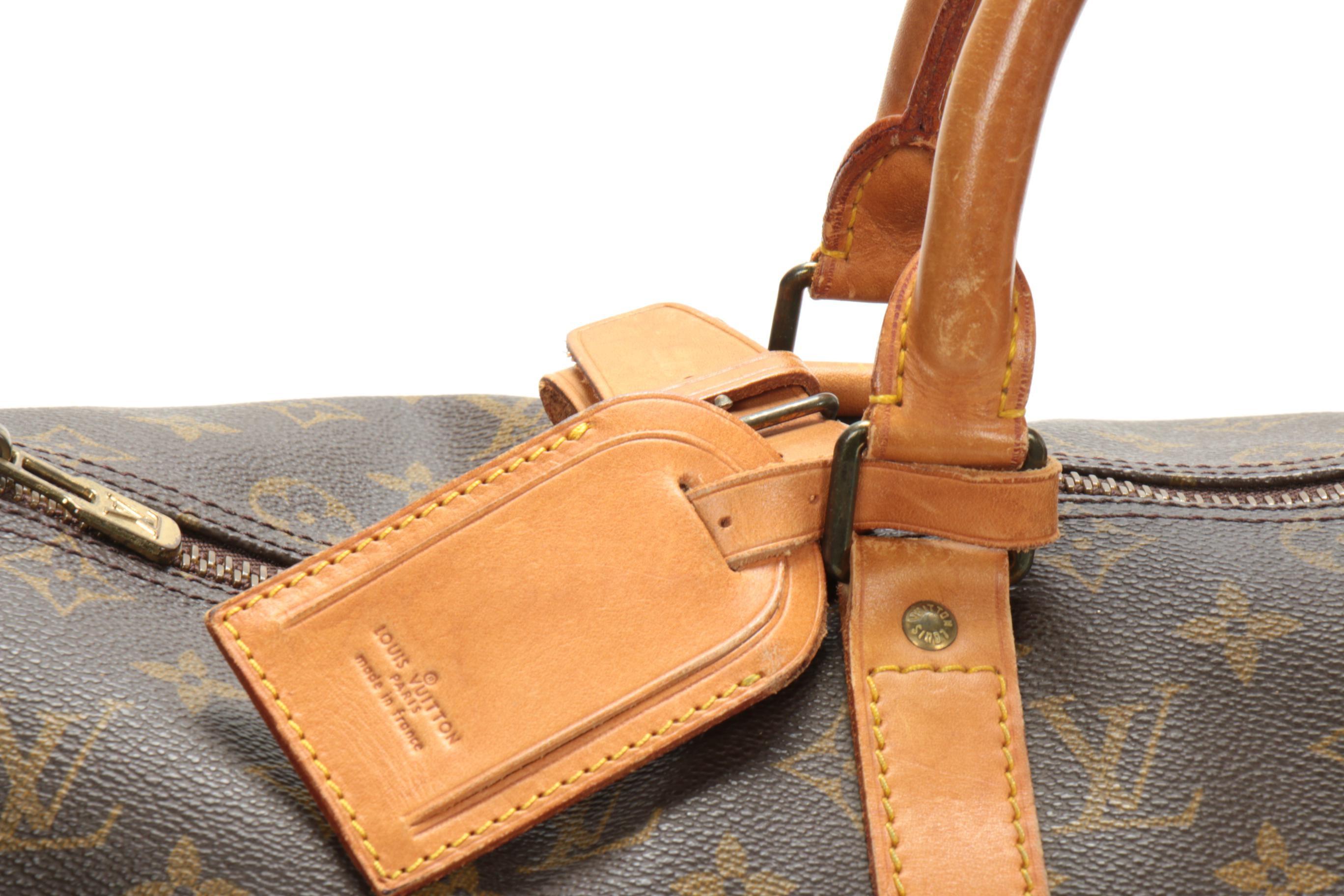 Louis Vuitton Keepall 50 in Monogram Canvas and Vachetta Leather