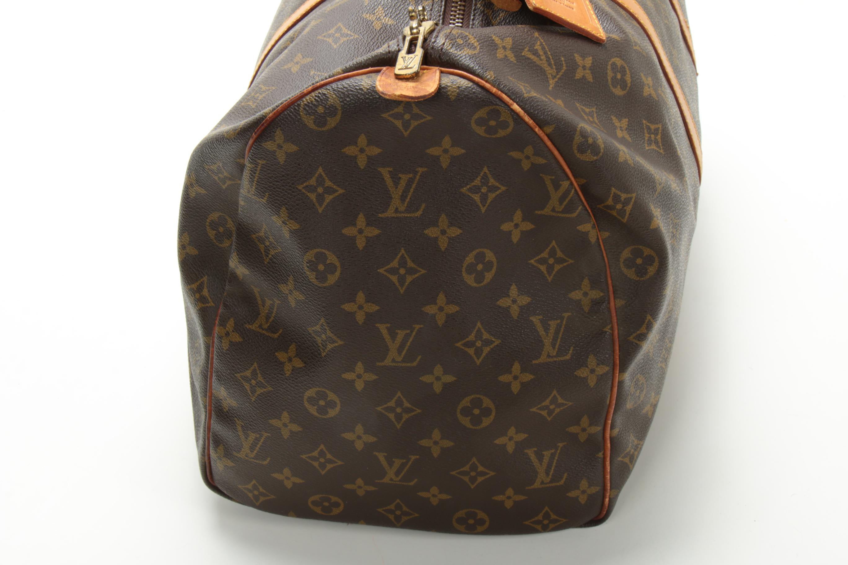 Louis Vuitton Keepall 50 in Monogram Canvas and Vachetta Leather