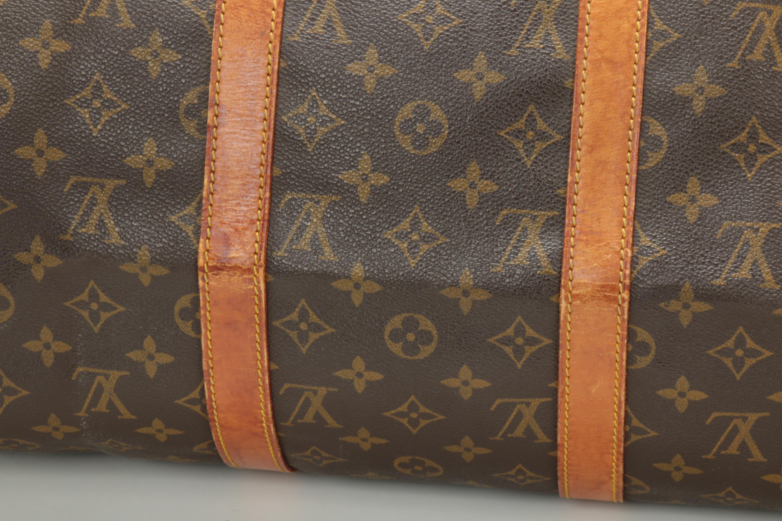 Louis Vuitton Keepall 50 in Monogram Canvas and Vachetta Leather