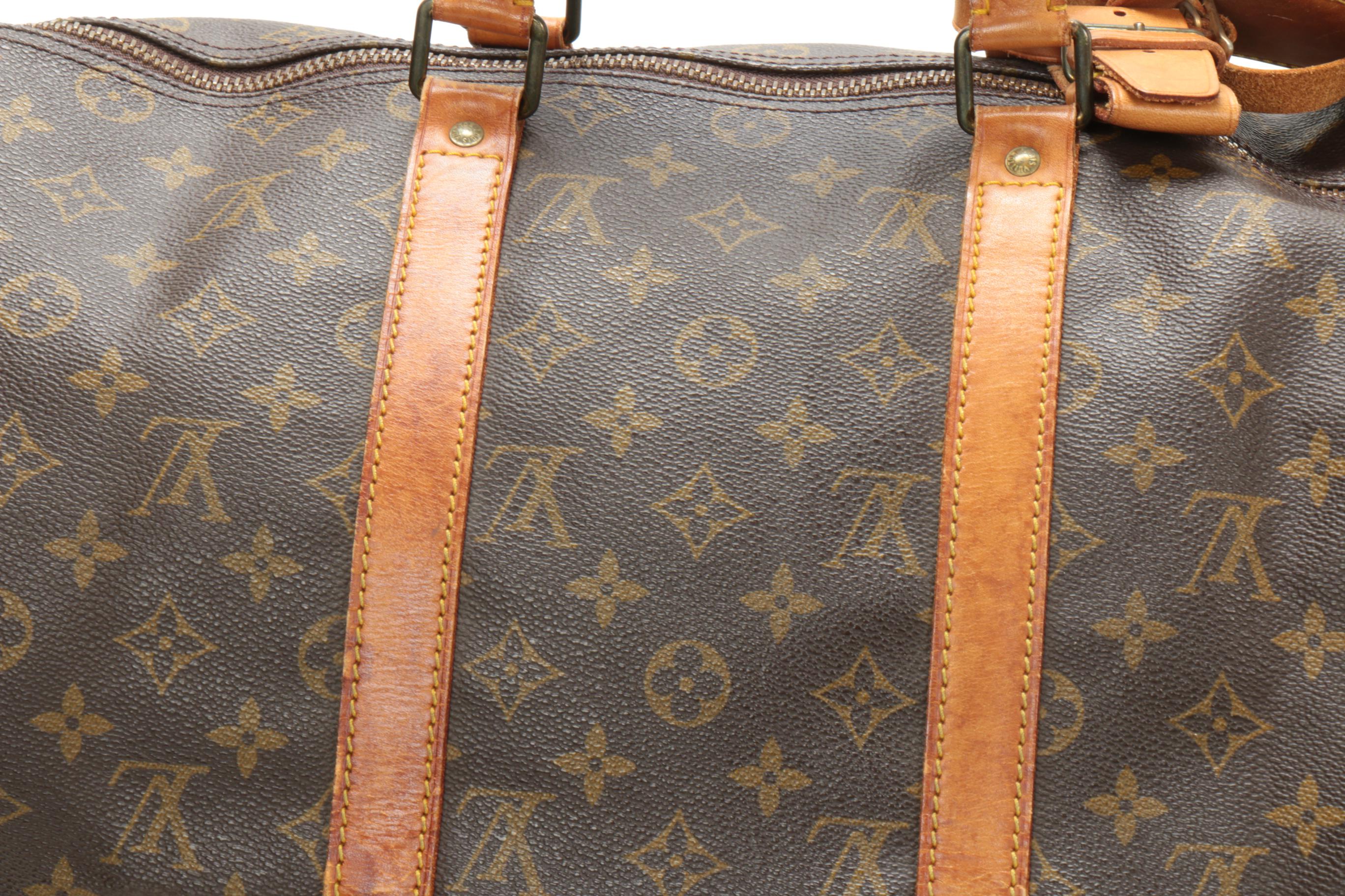Louis Vuitton Keepall 50 in Monogram Canvas and Vachetta Leather