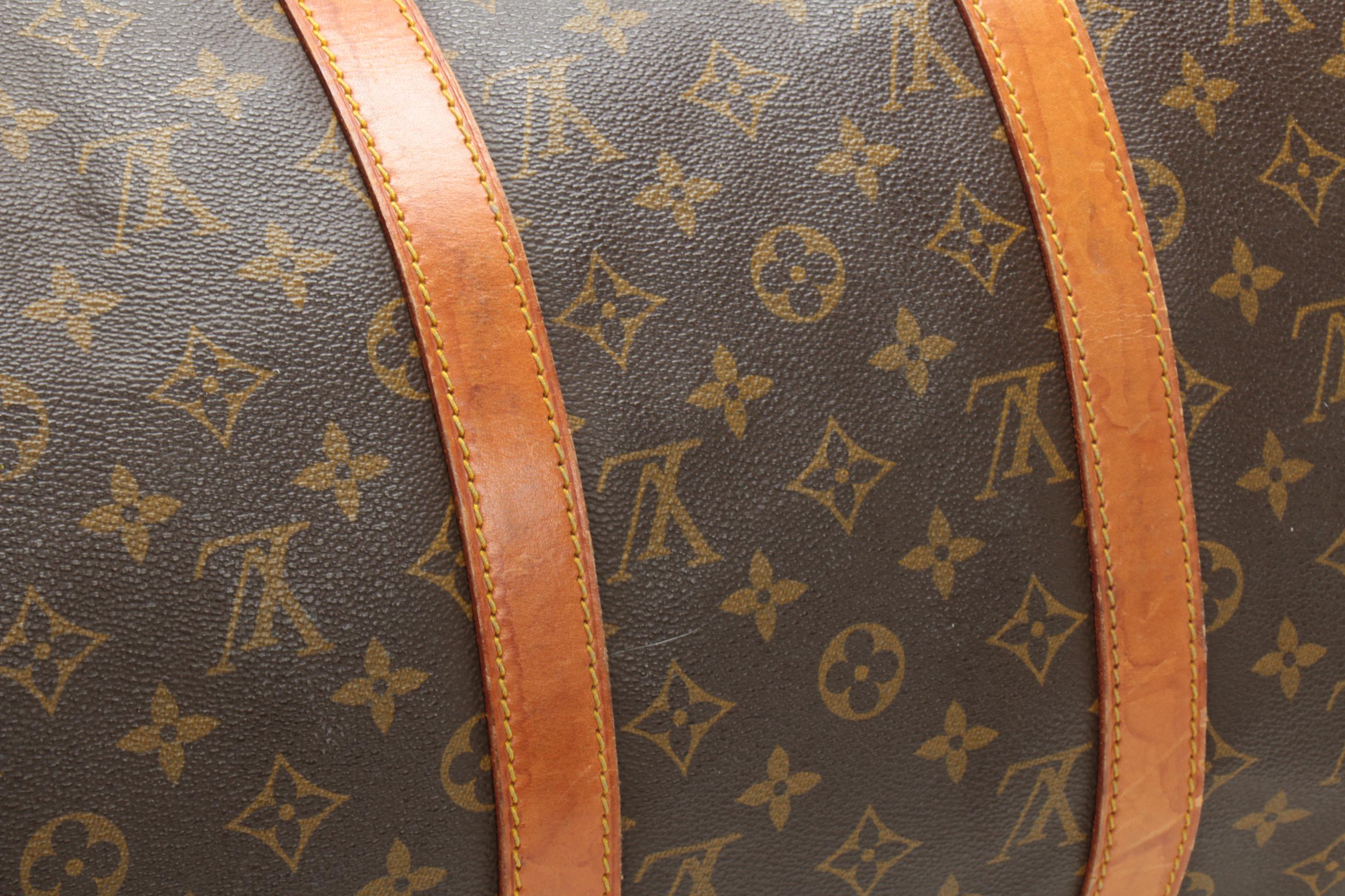 Louis Vuitton Keepall 50 in Monogram Canvas and Vachetta Leather