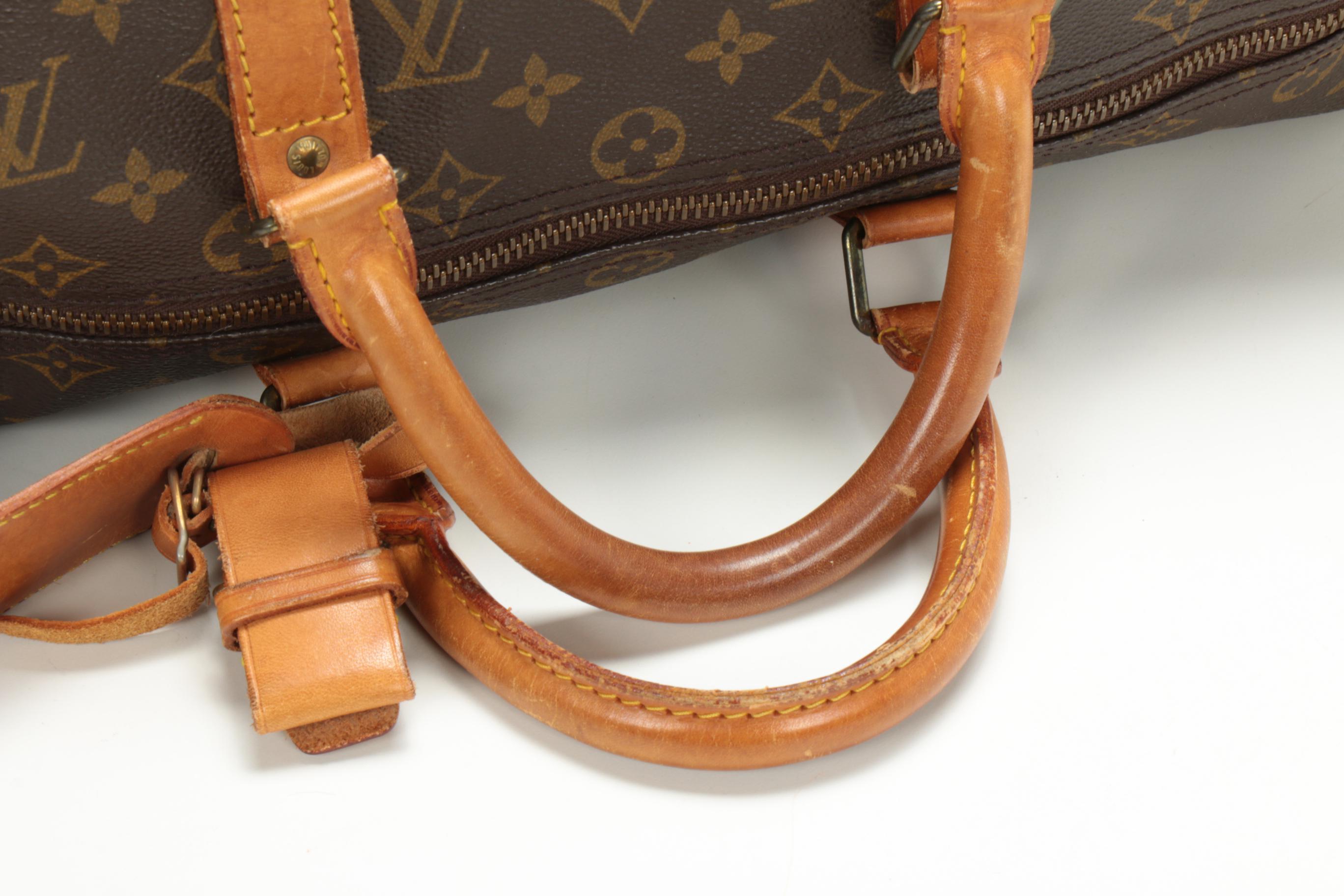 Louis Vuitton Keepall 50 in Monogram Canvas and Vachetta Leather