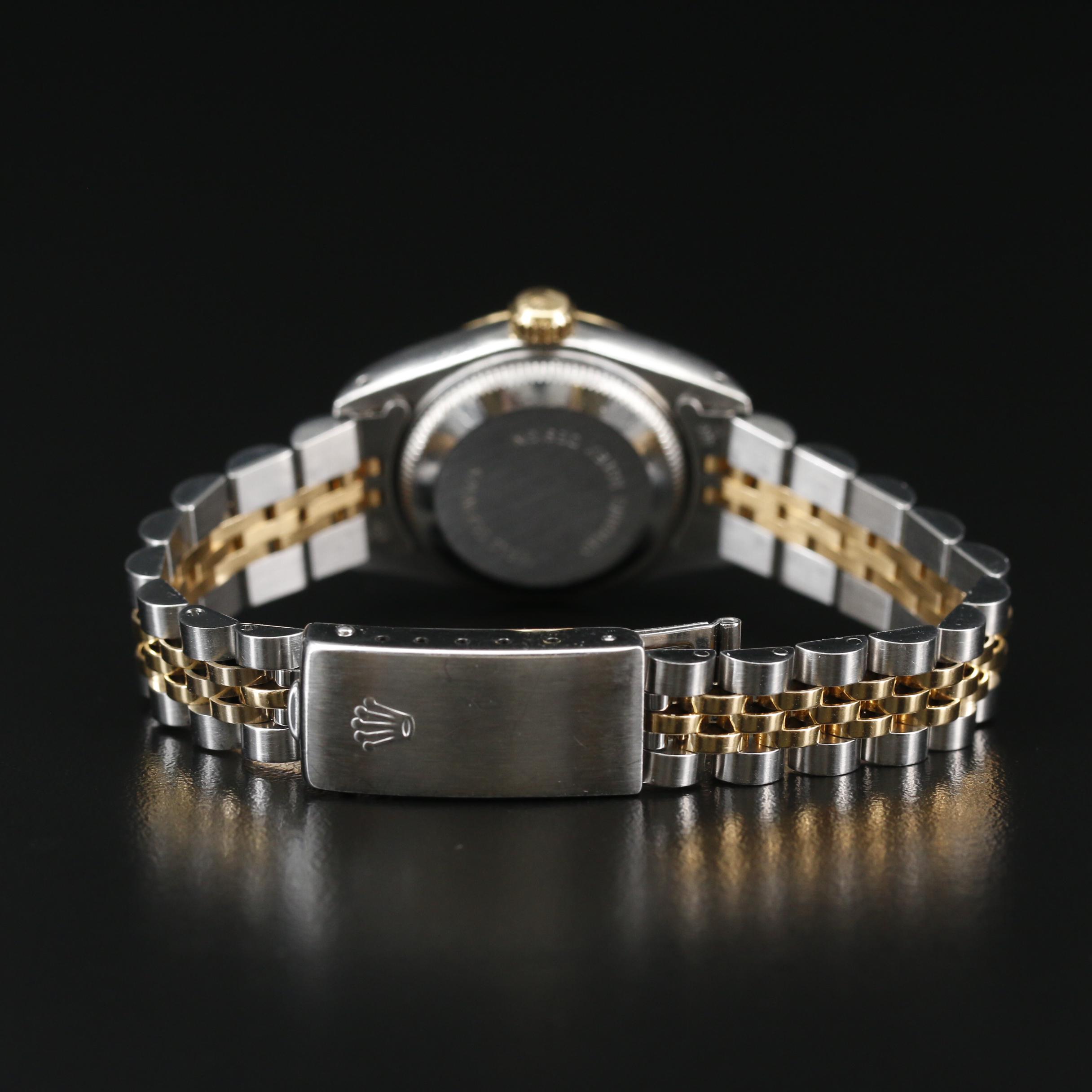 1991 Rolex "Datejust" Factory Diamond Dial and 18K Gold Automatic Watch