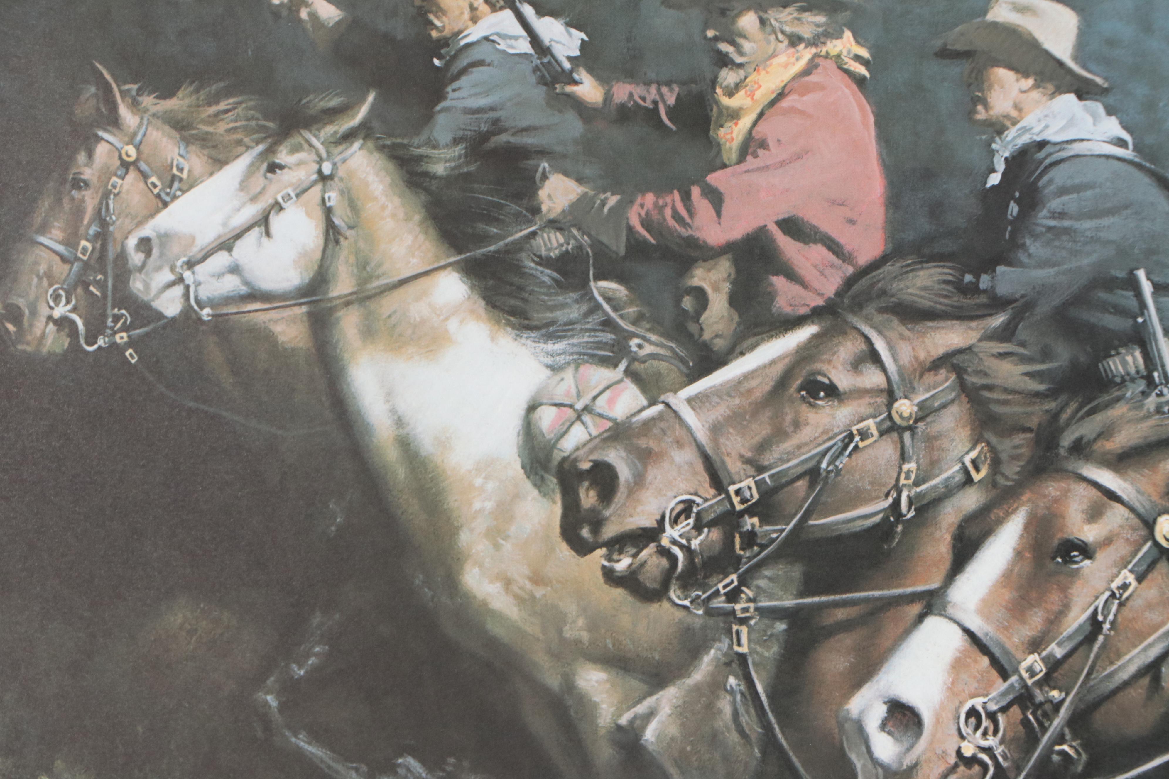 Frank C. McCarthy Offset Lithograph "With Pistols Drawn," 1993