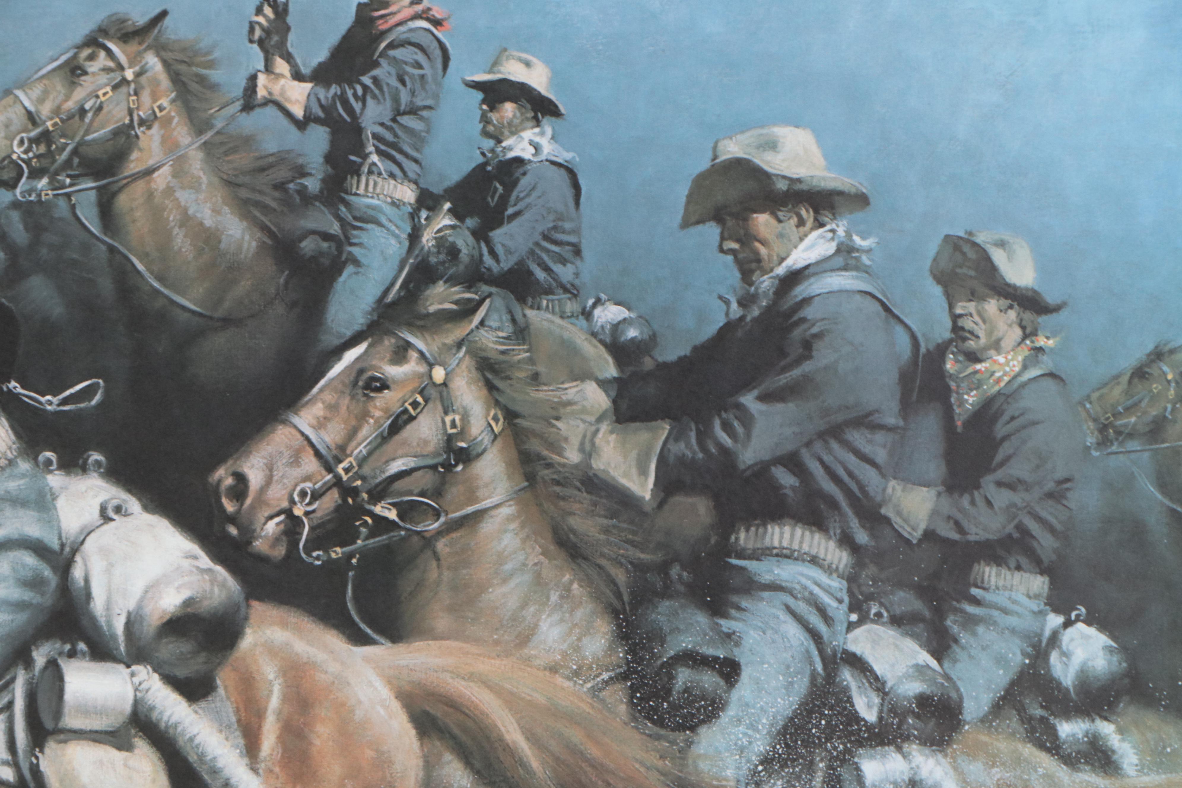 Frank C. McCarthy Offset Lithograph "With Pistols Drawn," 1993