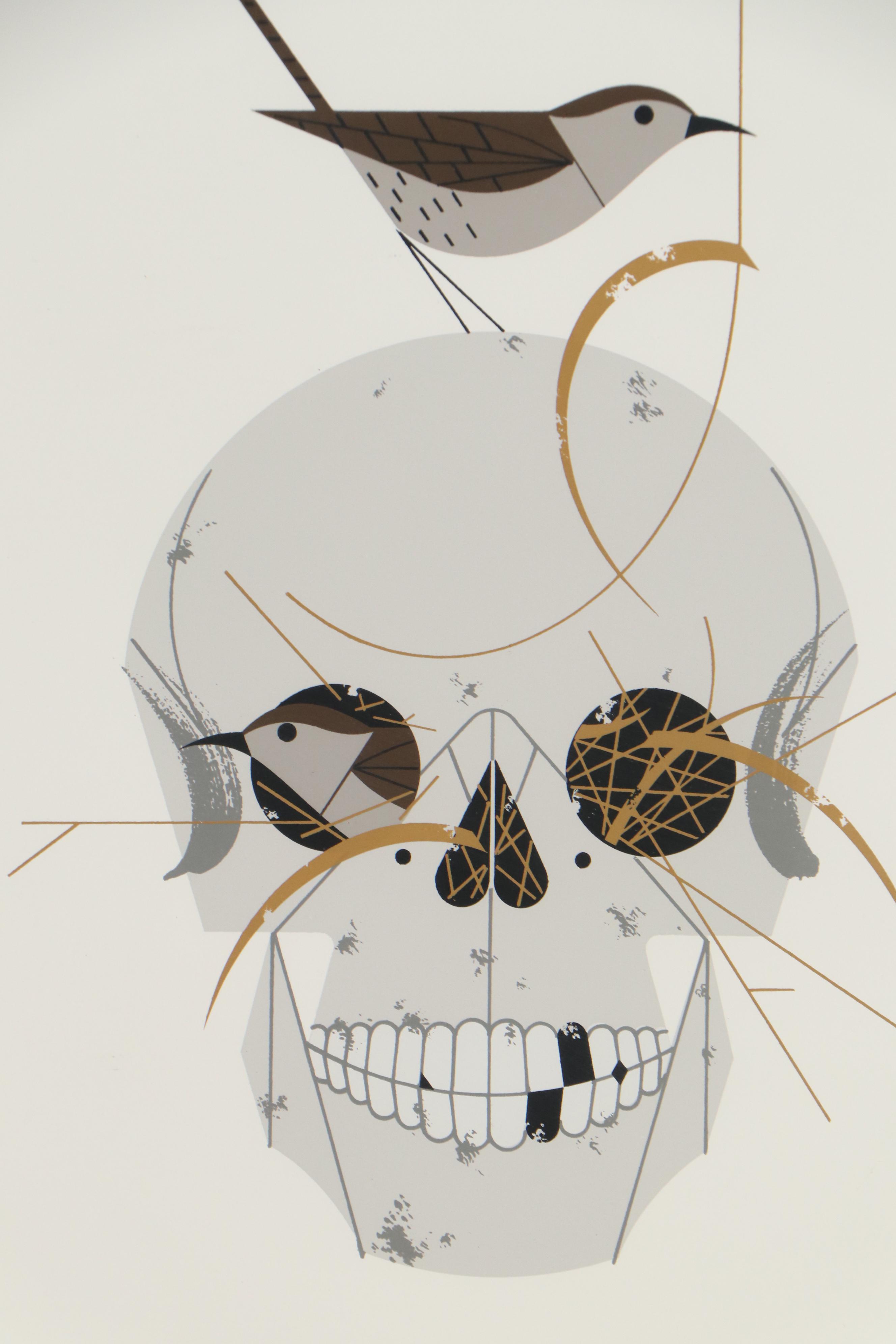 Charley Harper Serigraph "Wrented (House Wrens)", 1968