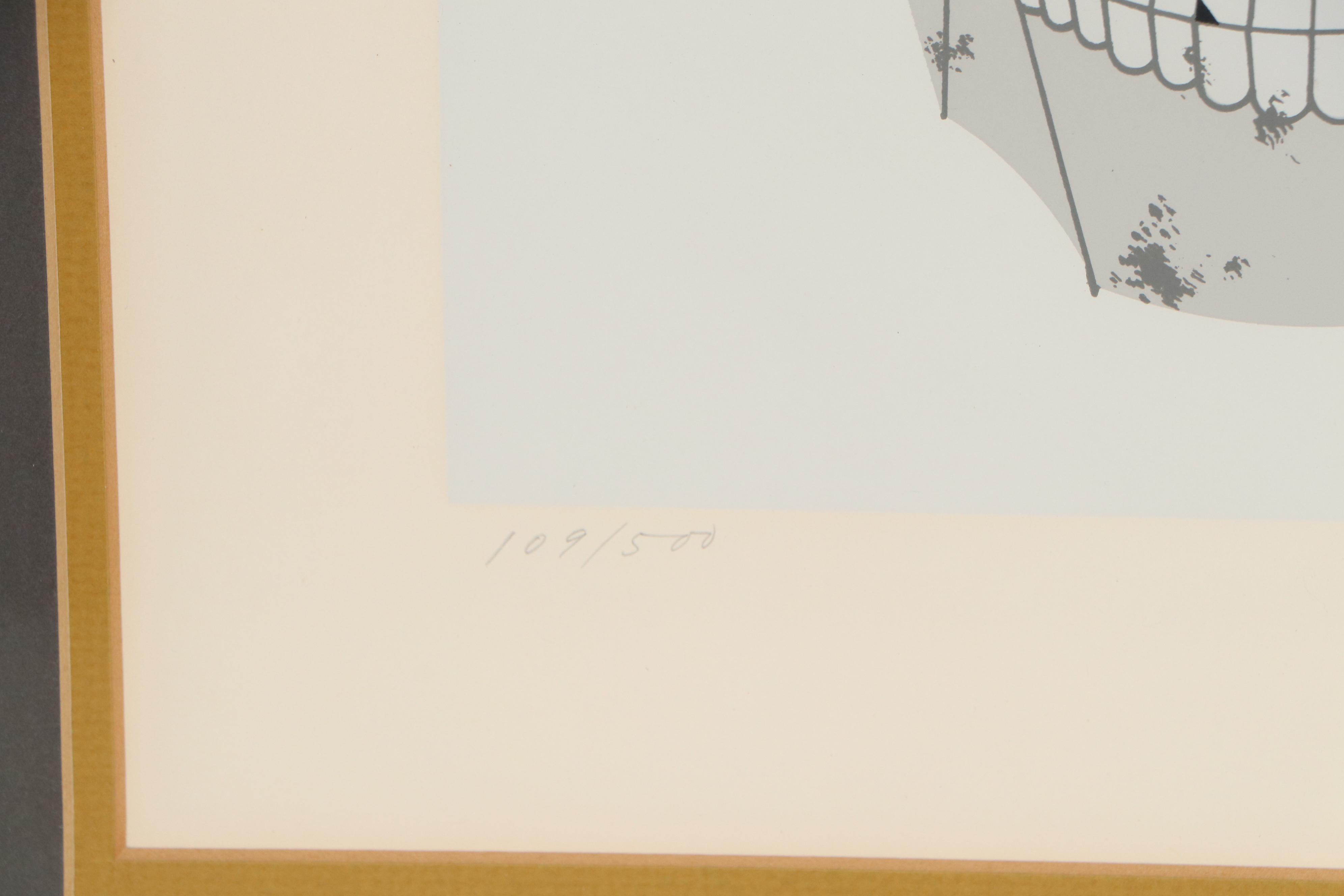 Charley Harper Serigraph "Wrented (House Wrens)", 1968