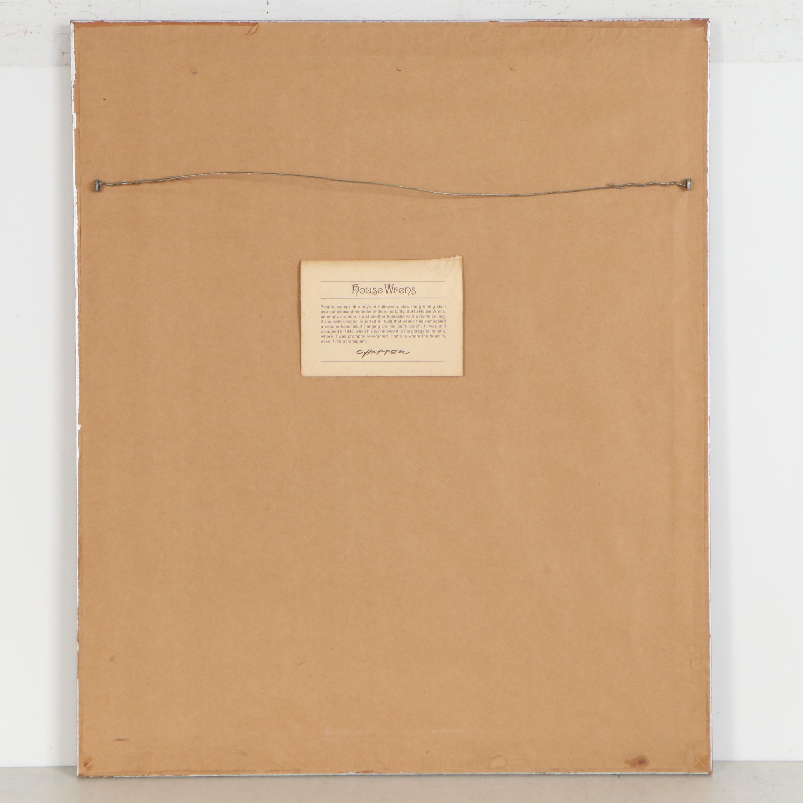 Charley Harper Serigraph "Wrented (House Wrens)", 1968