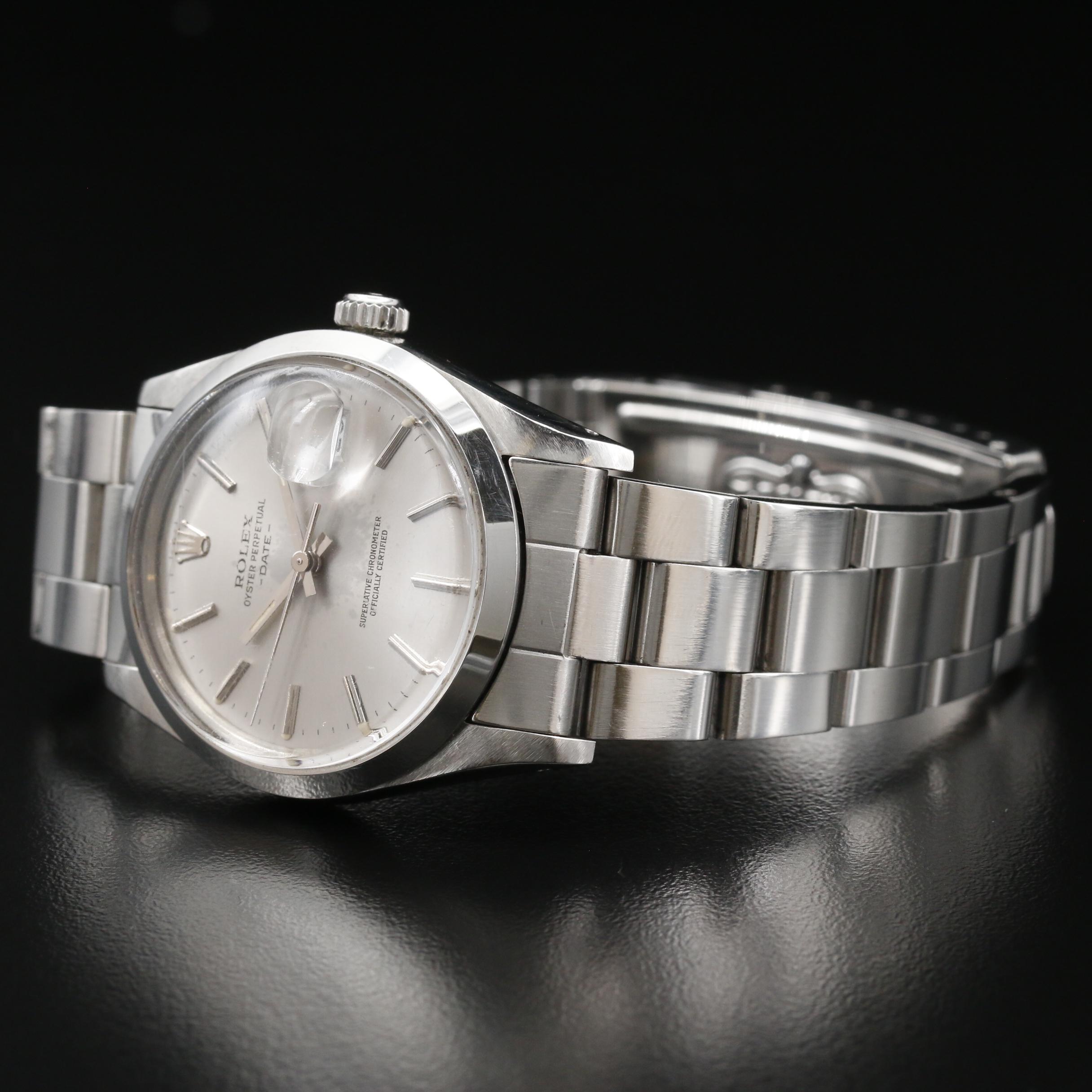 1983 Rolex Oyster Perpetual Date Stainless Steel Automatic Watch