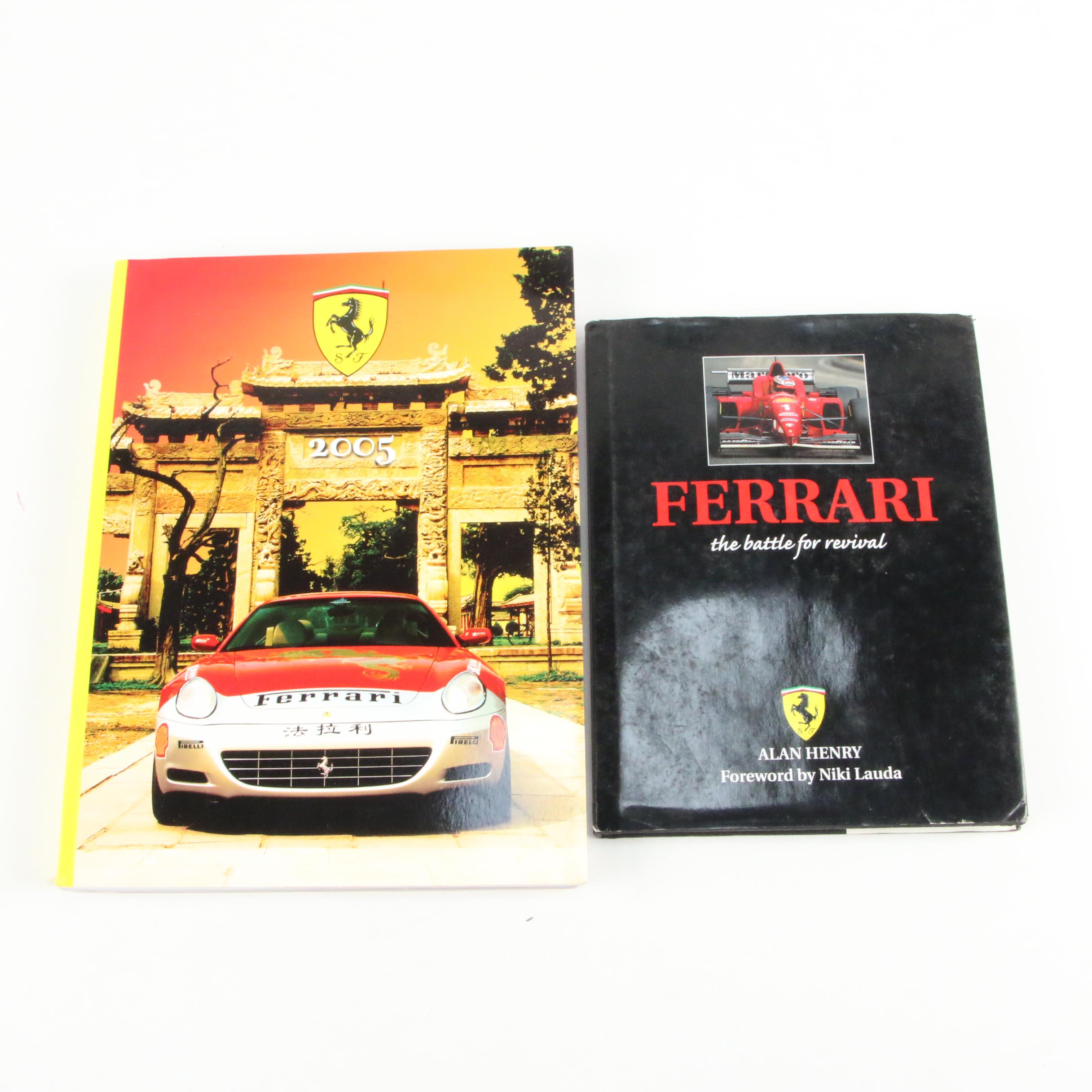 Signed "Ferrari Testa Rossa V-12" by Joel Finn with Other Ferrari Books