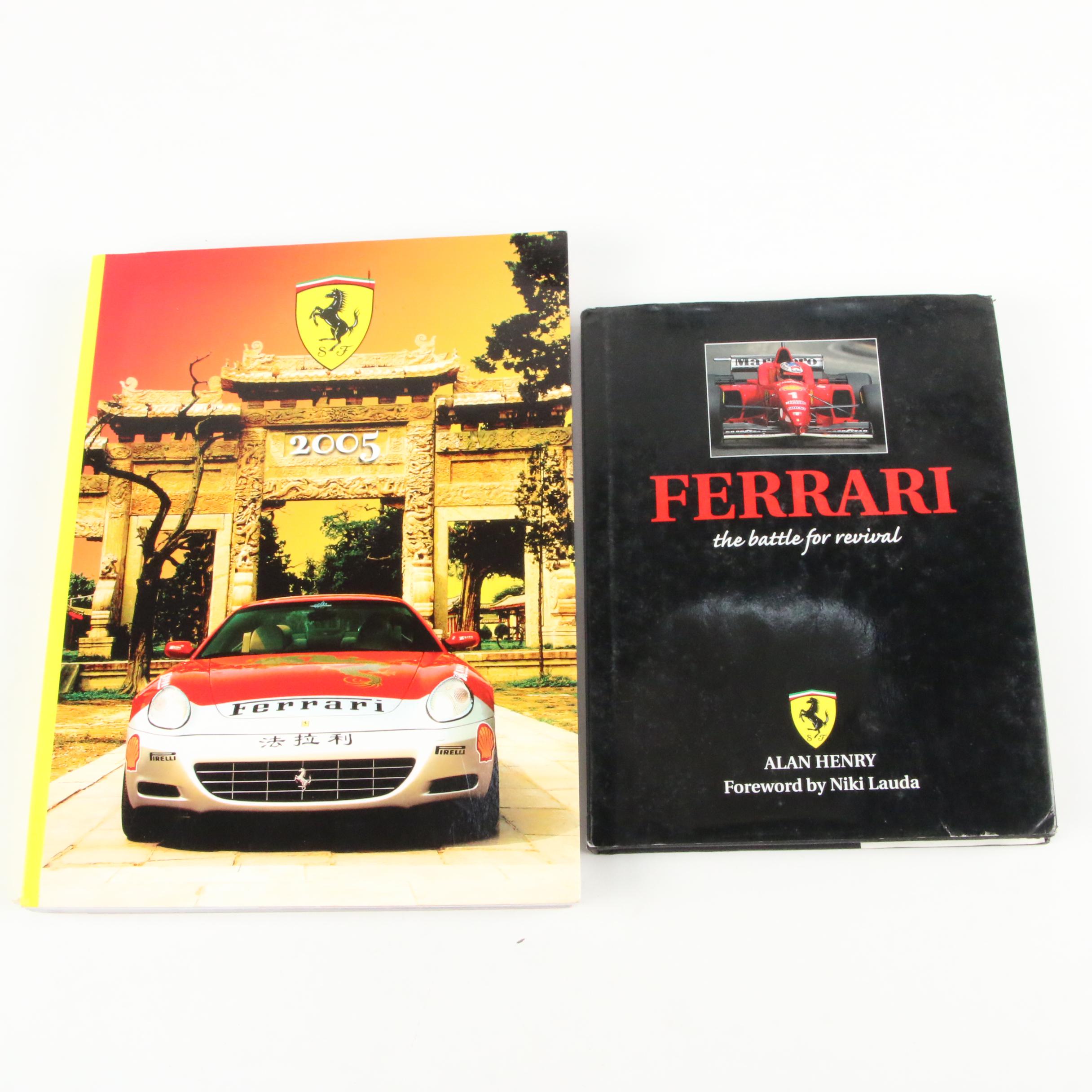 Signed "Ferrari Testa Rossa V-12" by Joel Finn with Other Ferrari Books