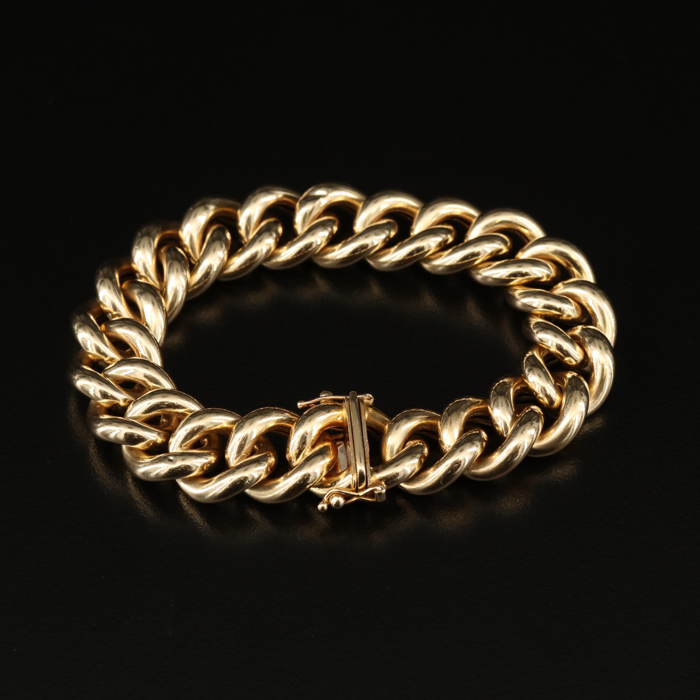 14K Curb Link Bracelet