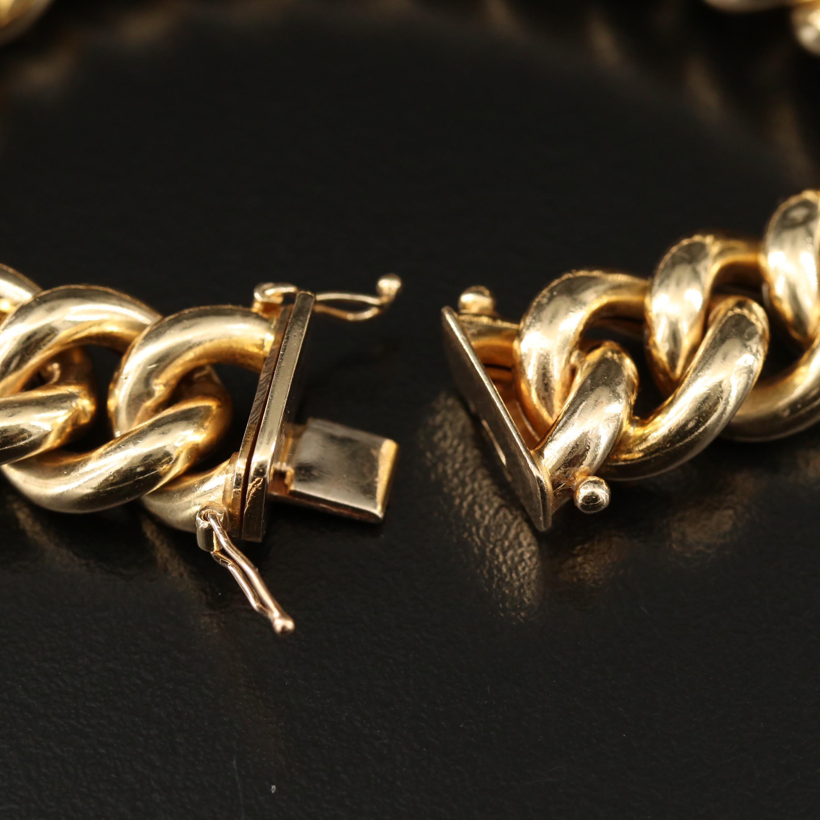 14K Curb Link Bracelet