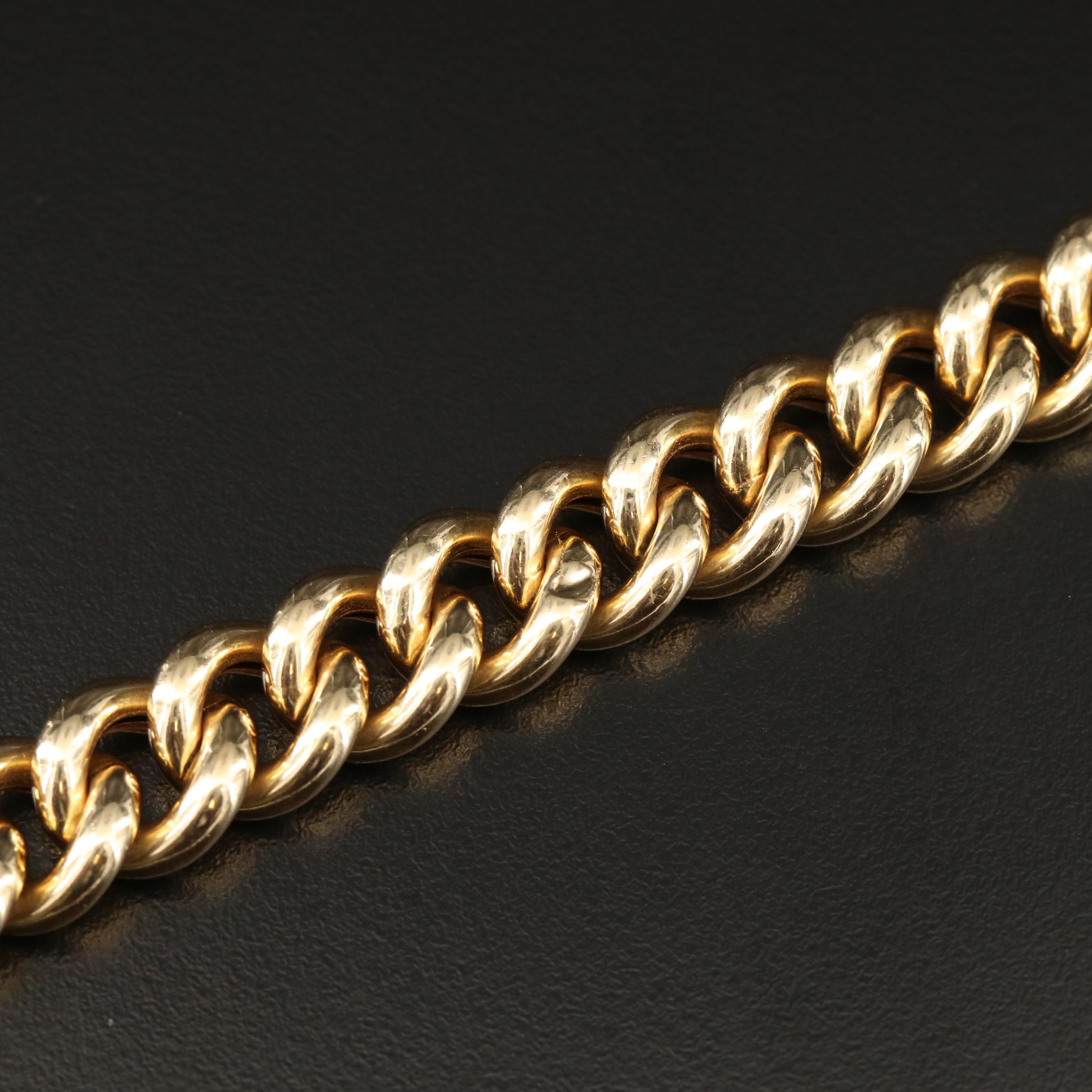 14K Curb Link Bracelet