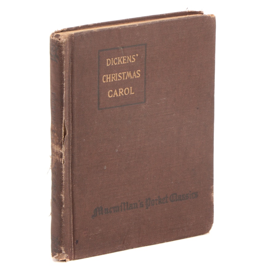 "A Christmas Carol and The Cricket on the Hearth" by Charles Dickens, 1917