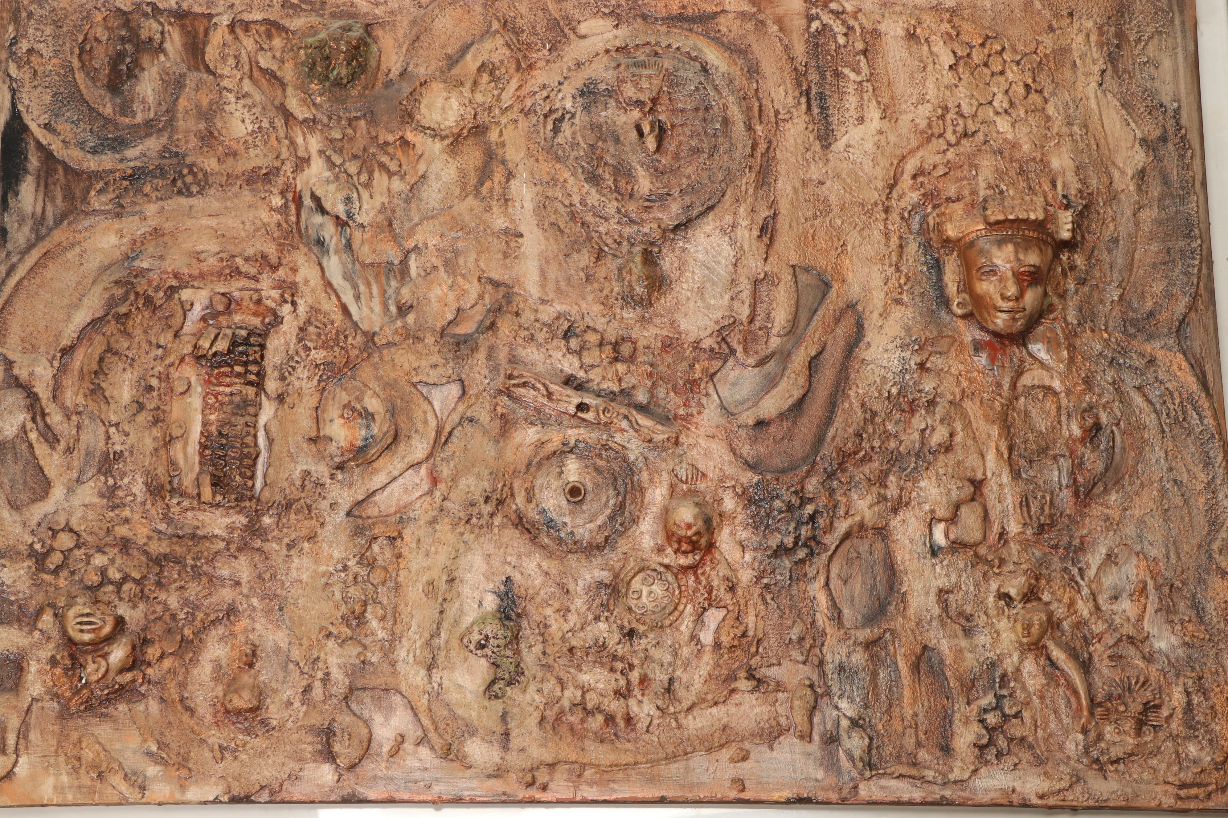 Pearl Schwartz Mixed Media Painting, 20th Century