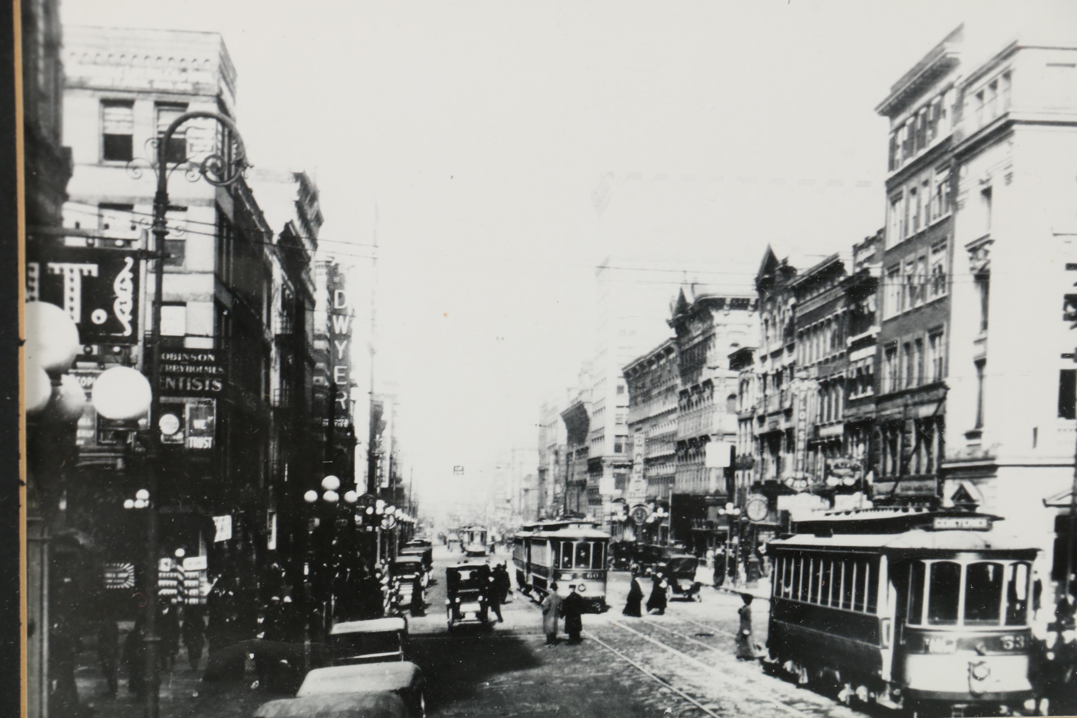 Columbus Ohio Trolley Silver Gelatin Photographs