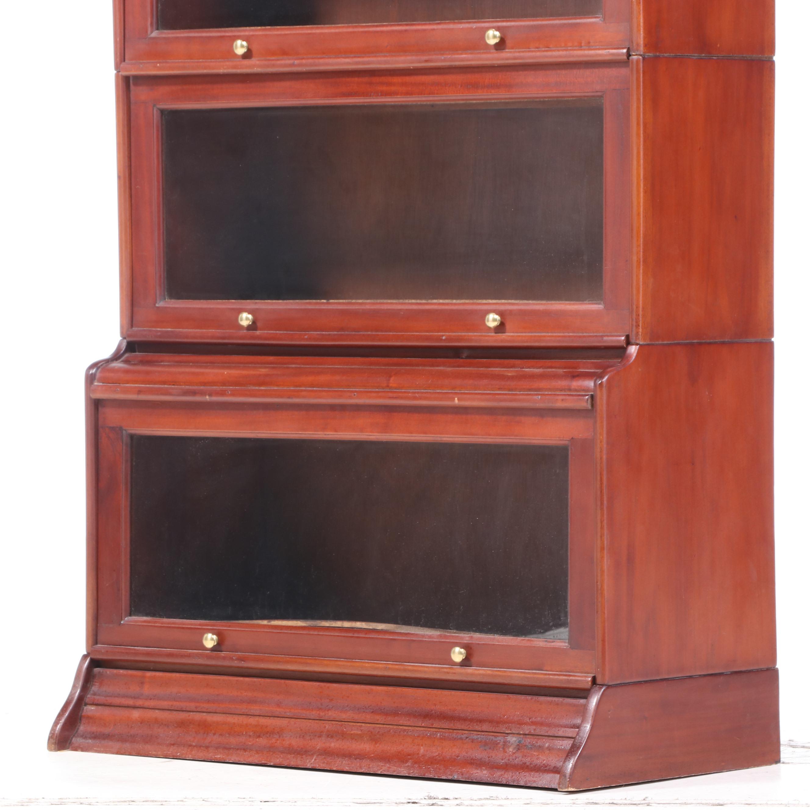Cherry Finish Barrister's Style Bookcase