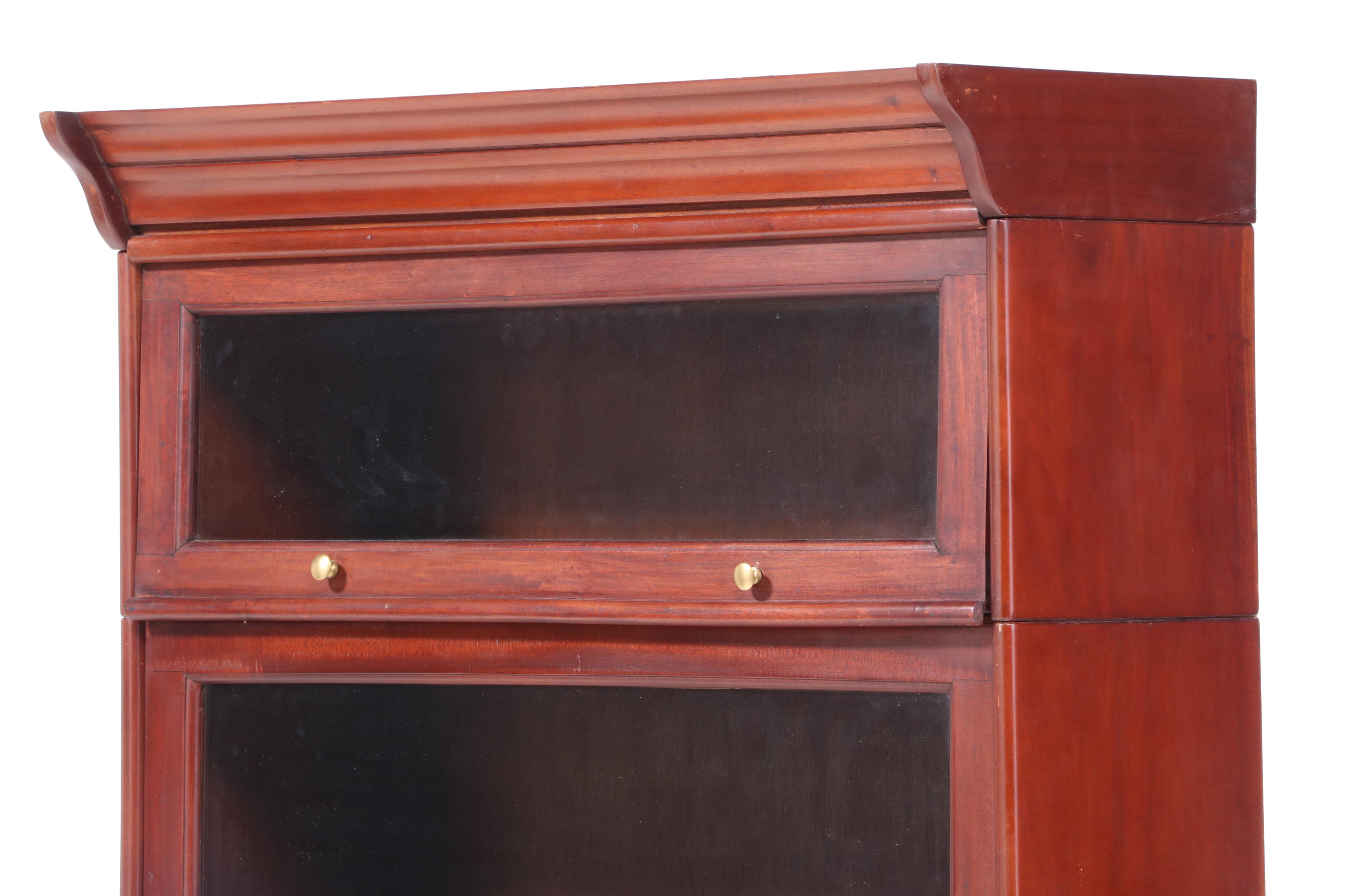 Cherry Finish Barrister's Style Bookcase