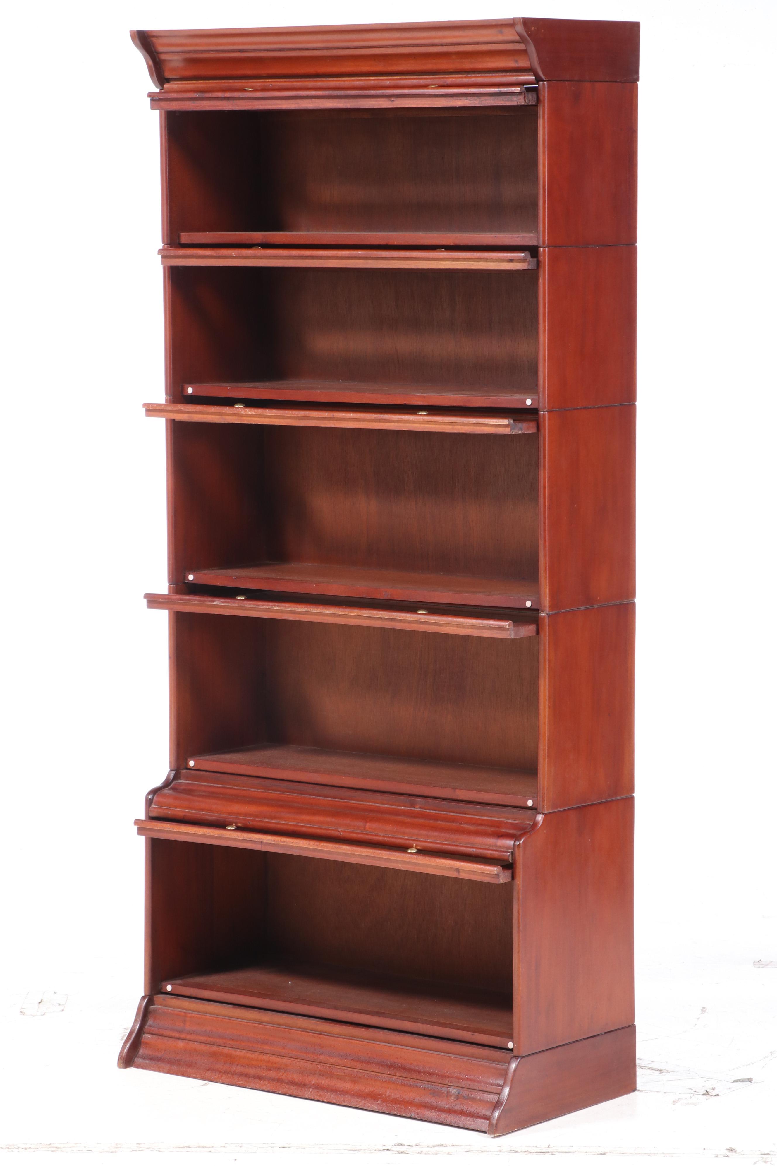 Cherry Finish Barrister's Style Bookcase